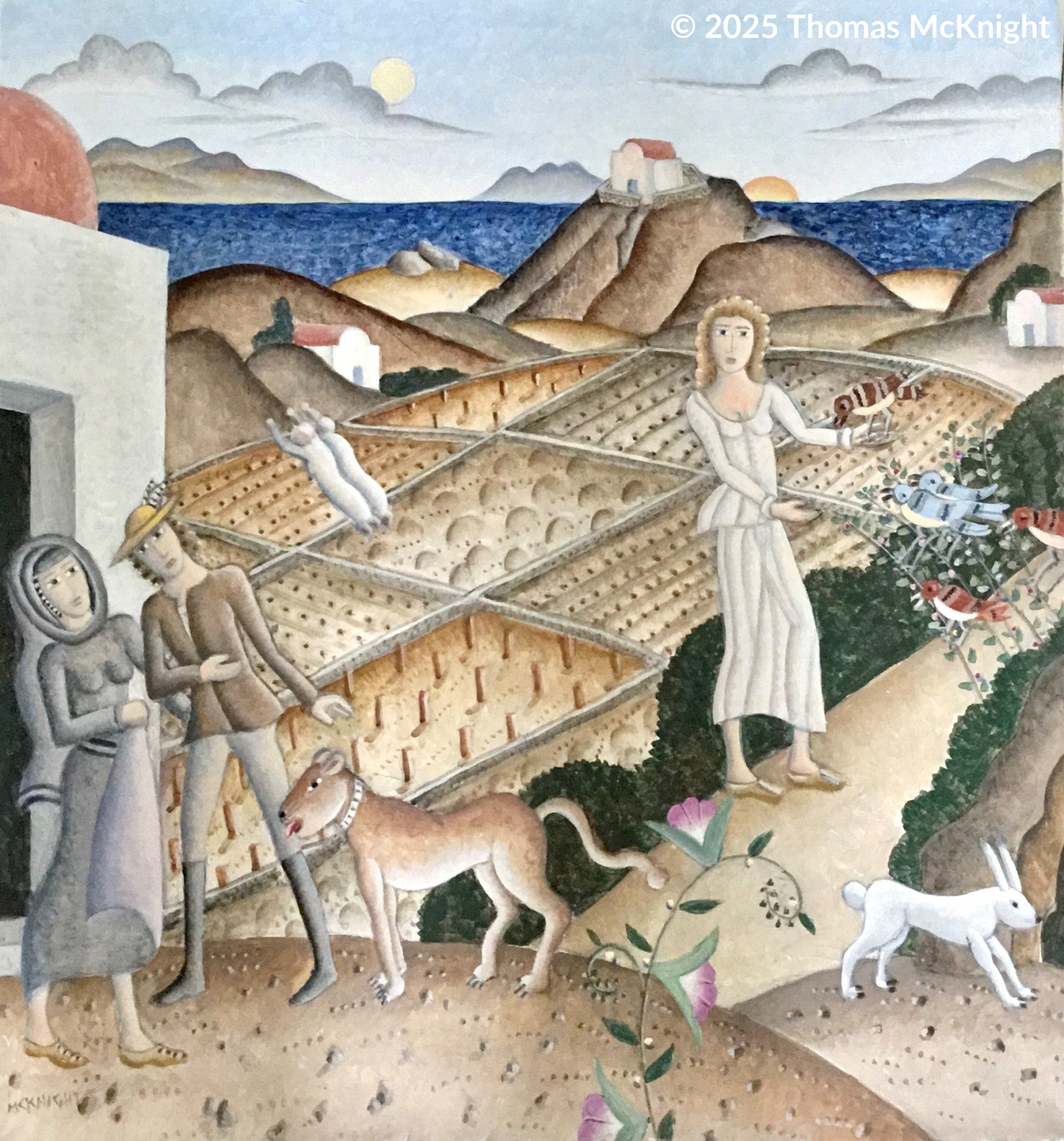 Aegean Harvest acrylic on canvas