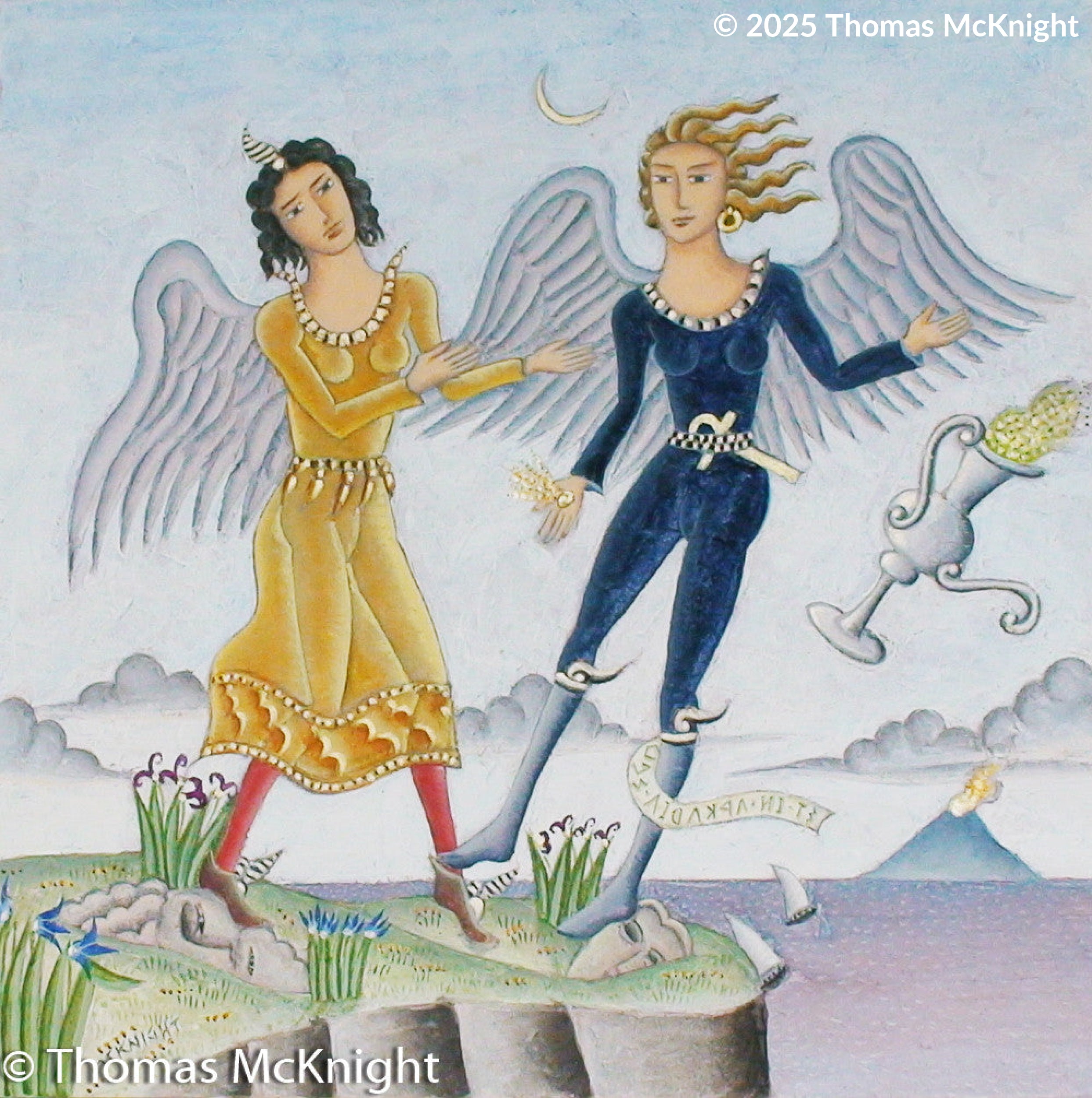 Angel’s Message acrylic on canvas