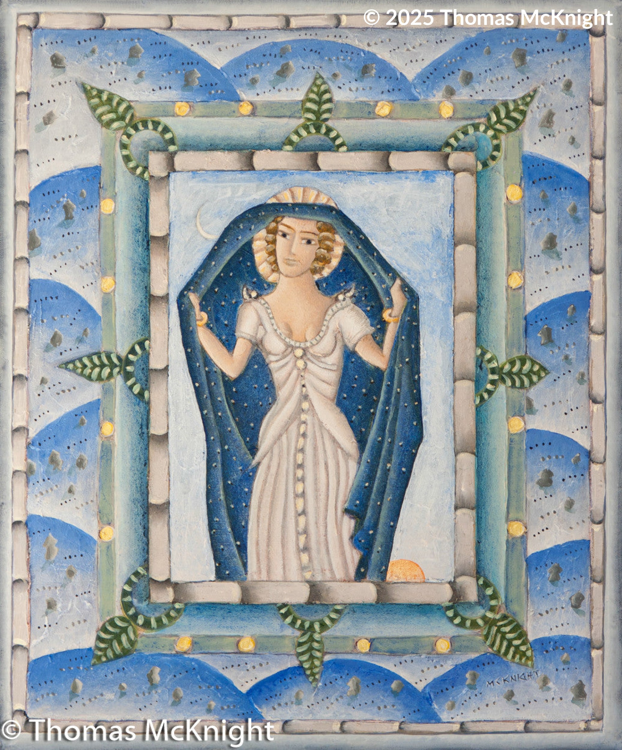 Blue Muse Acrylic on Canvas acrylic on canvas