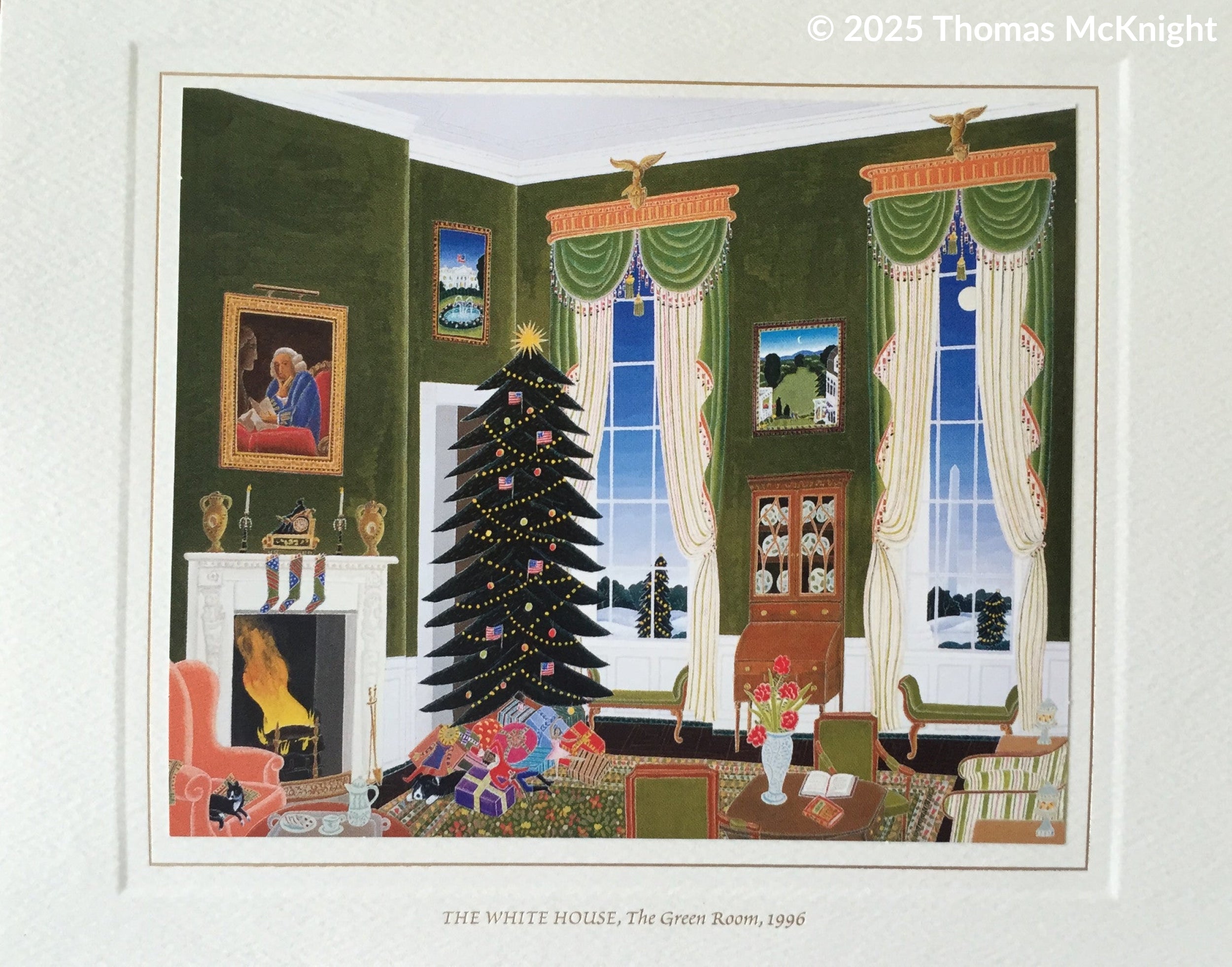 Christmas Card complete set - Official White House Christmas Cards for 1994-1996 Christmas Card