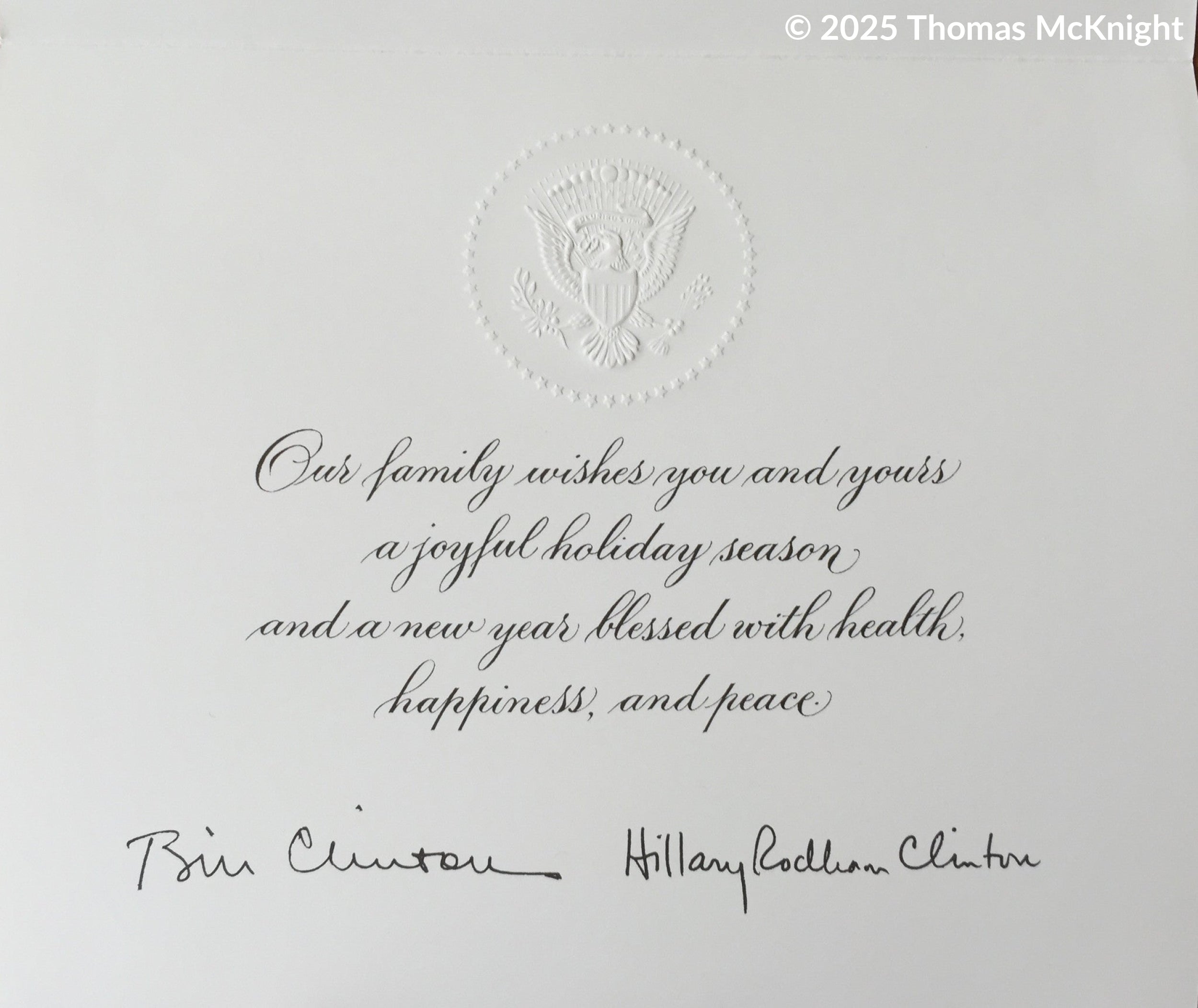Christmas Card - Official White House Christmas Card for 1994 The Red Room Christmas Card
