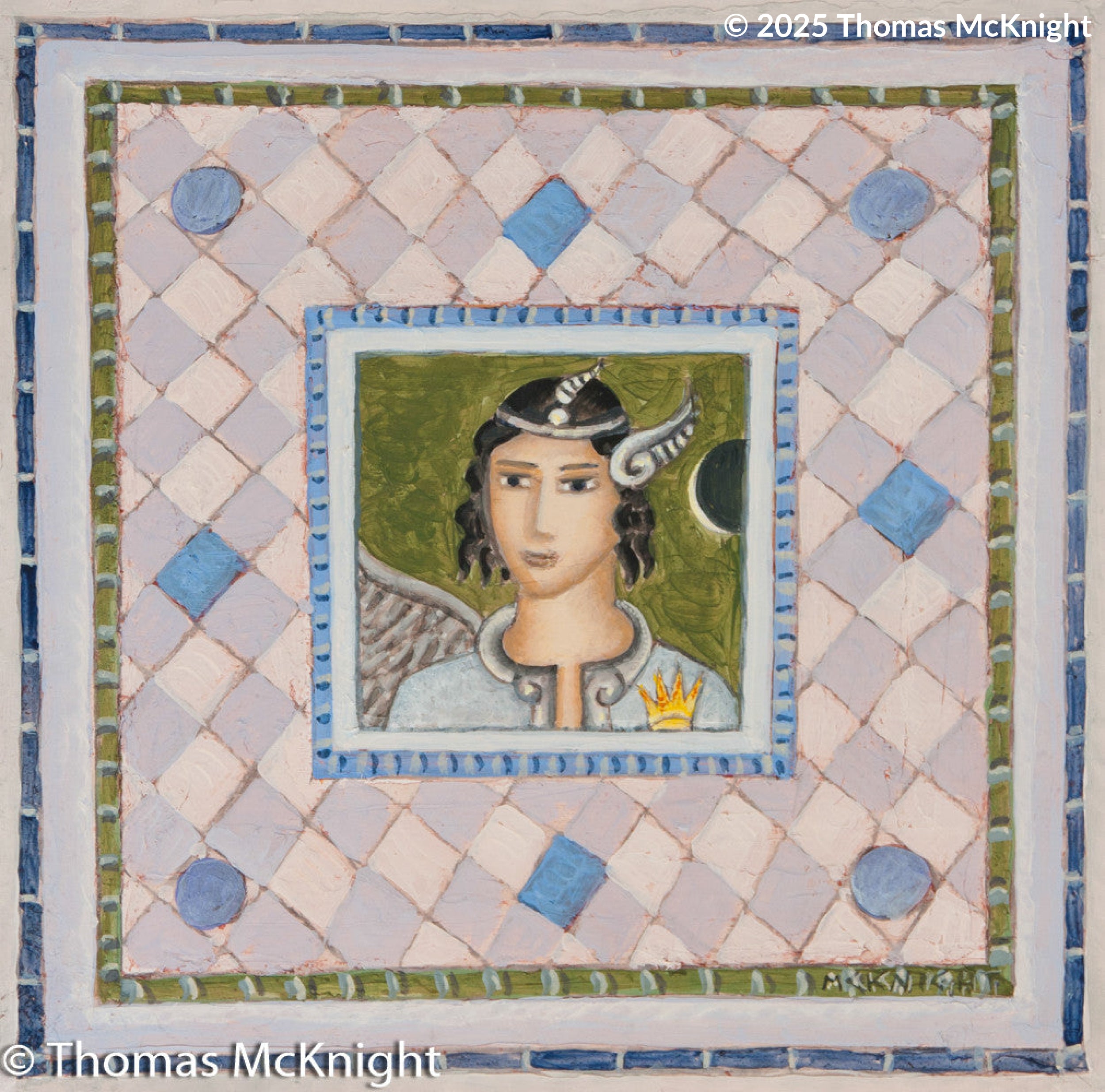 Dark Angel Acrylic on Board acrylic on board