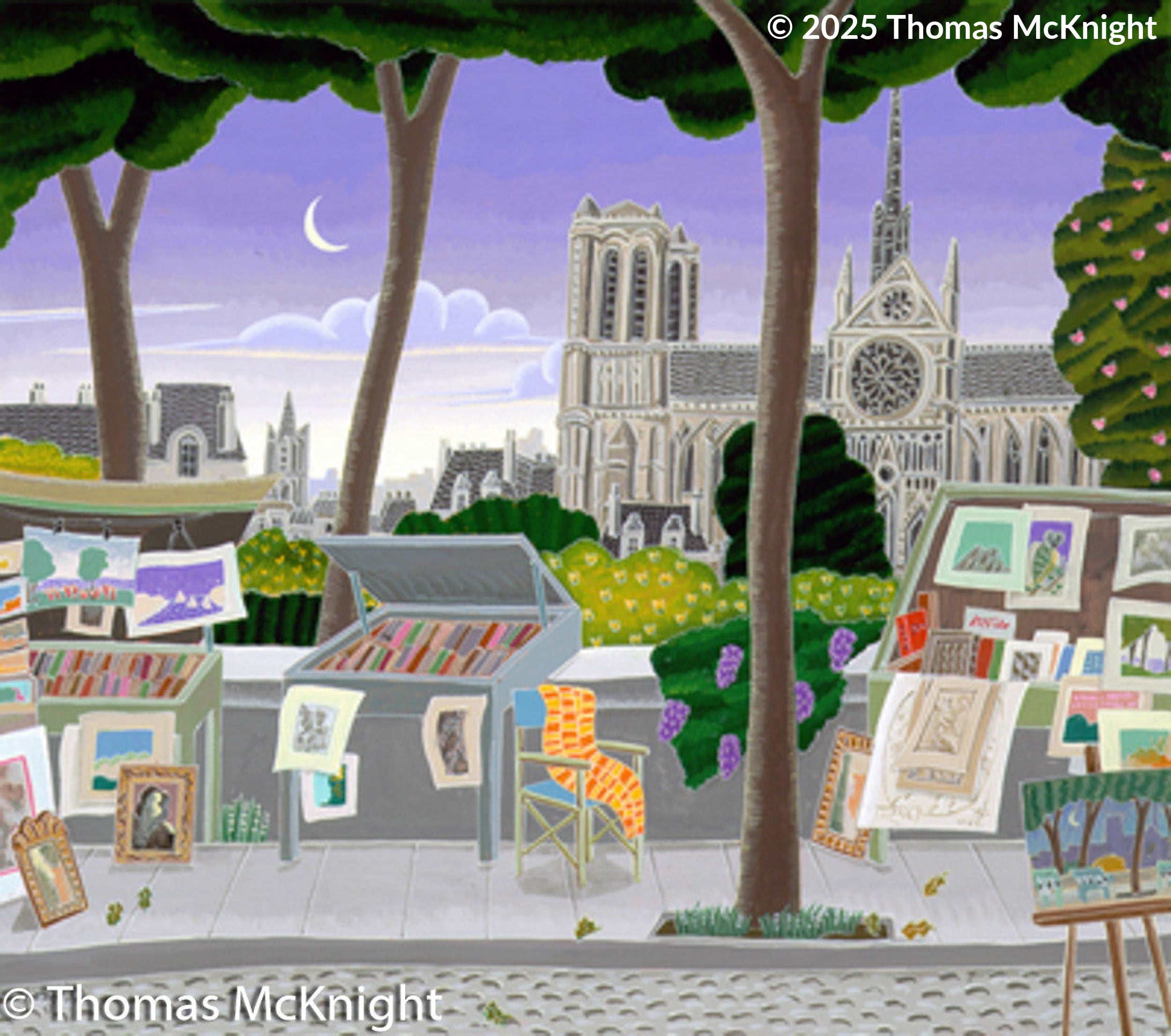 Notre Dame Casein on Paper casein on paper