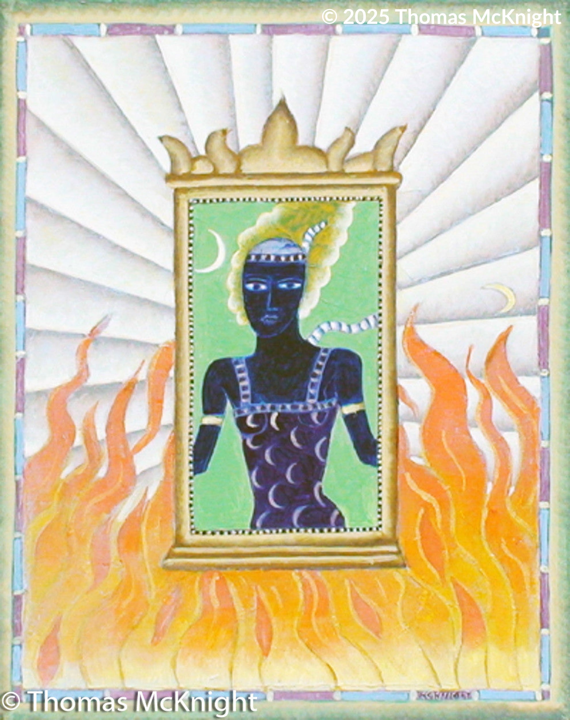 Nubian Goddess Acrylic on Canvas acrylic on canvas