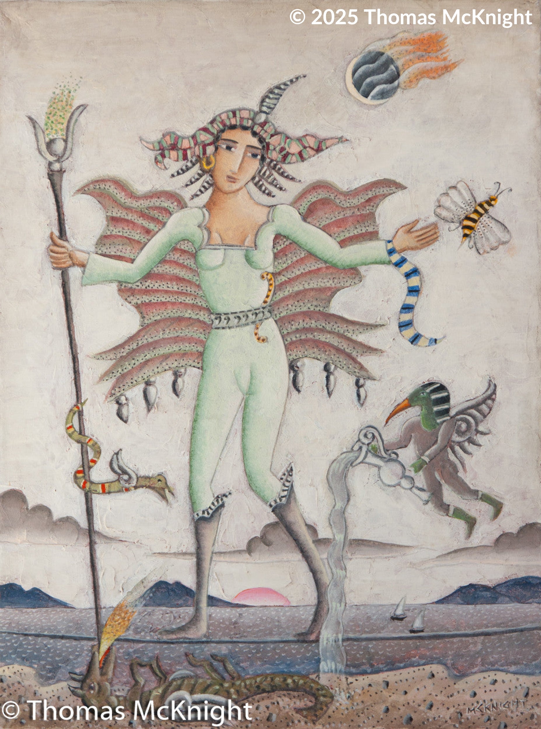 Nymph of Smyrna Acrylic on Canvas acrylic on canvas