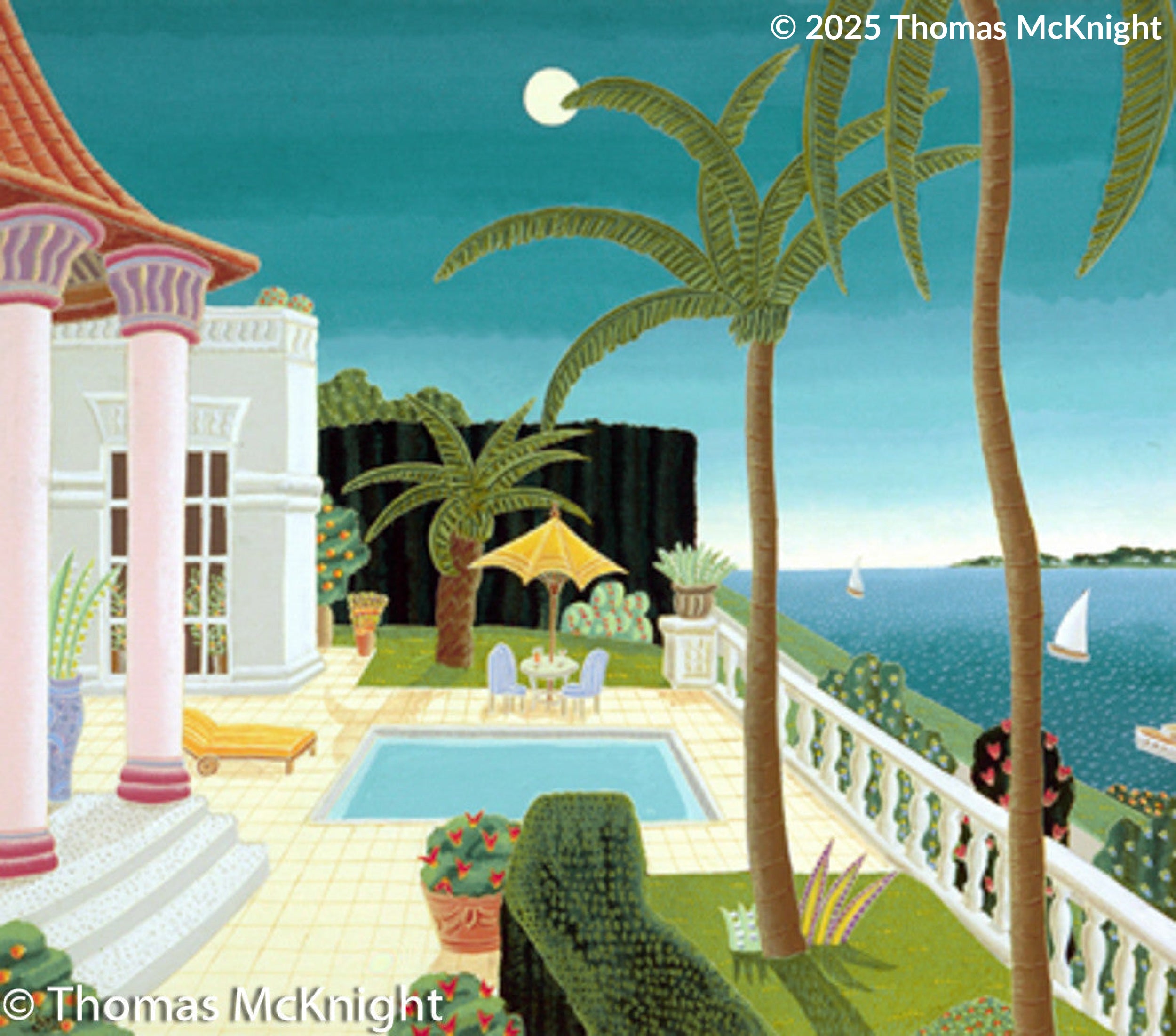 Palm Beach Pavilion Giclee