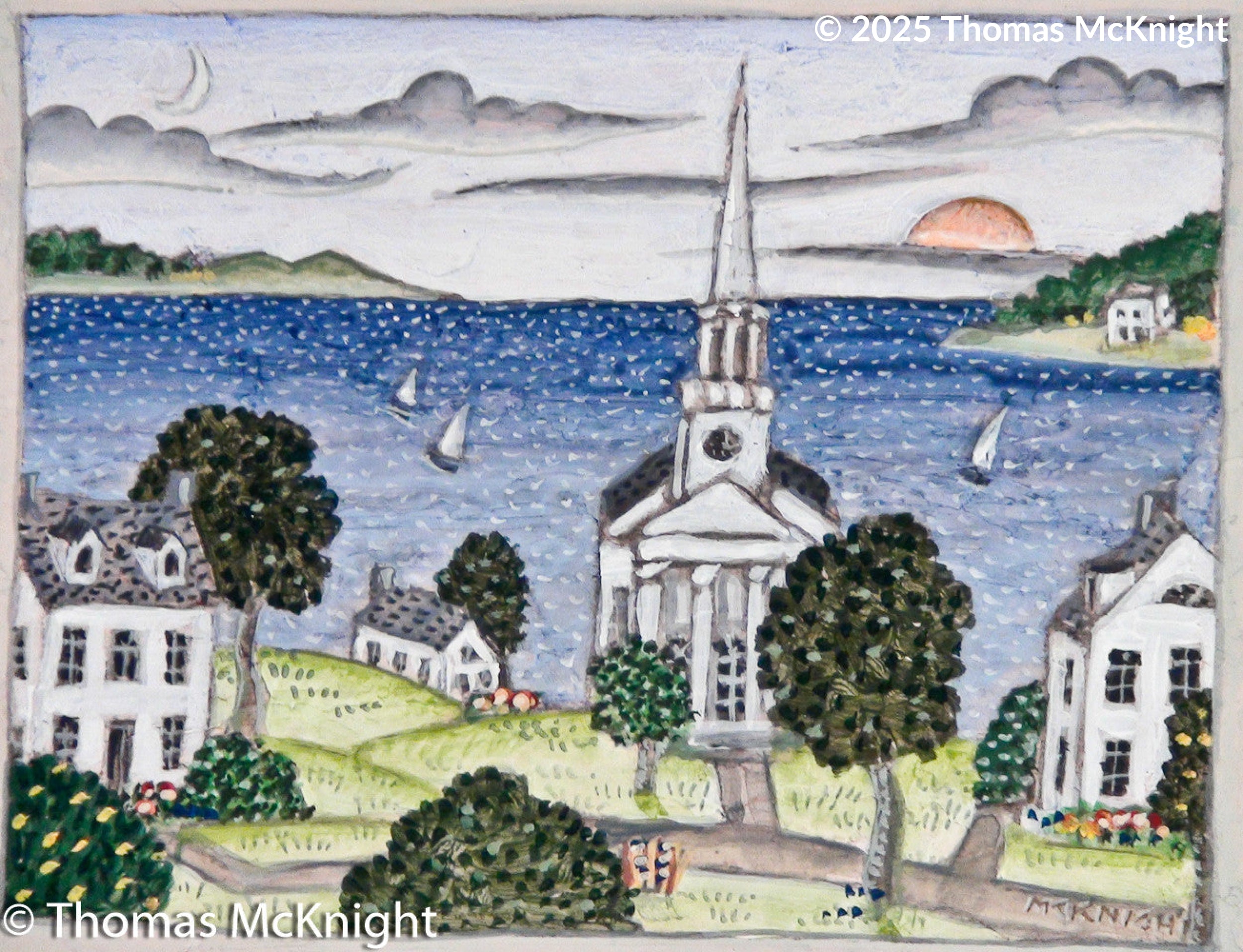 Rhode Island Cove Acrylic on Canvas acrylic on canvas