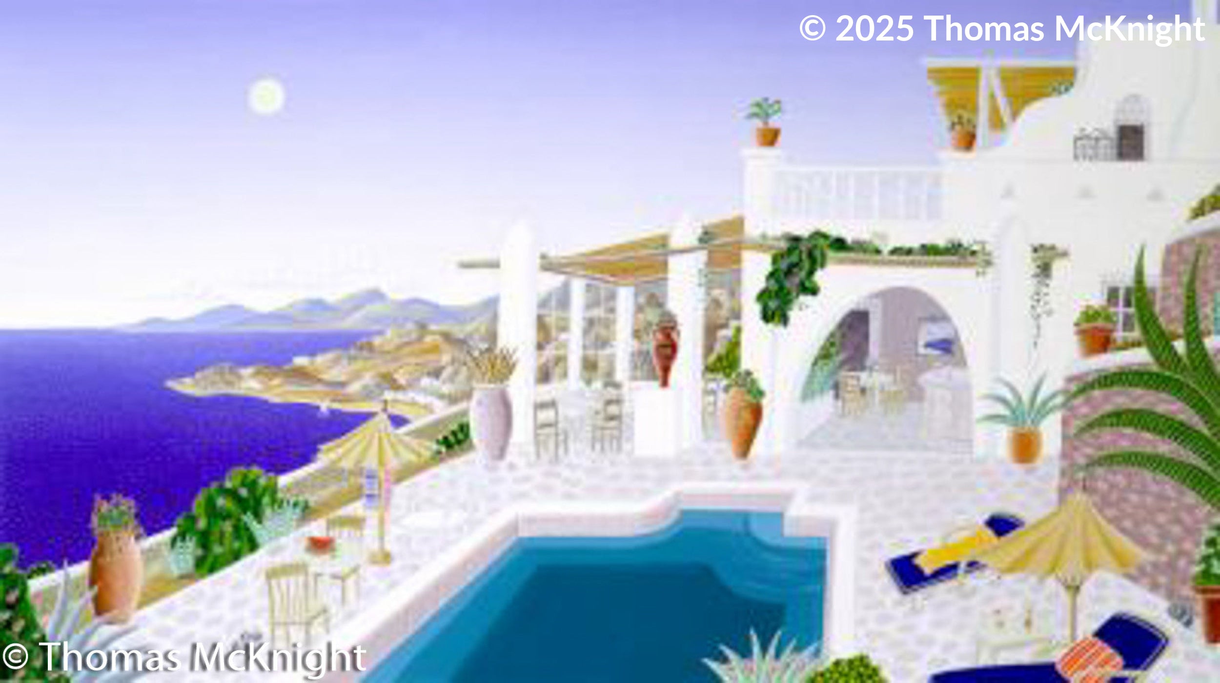 Sunset Hill Casein on Paper casein on paper