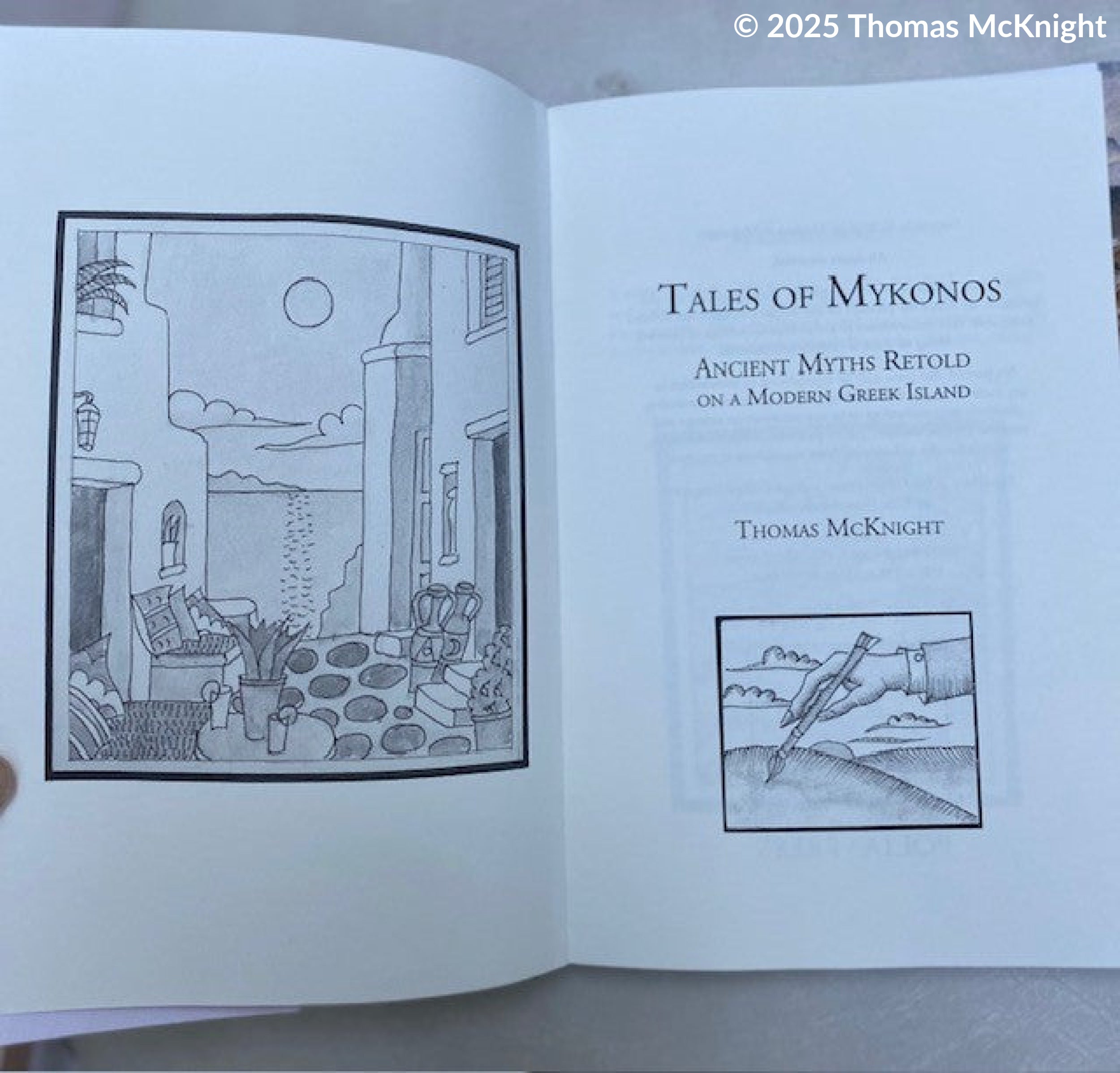 Thomas McKnight’s Tales of Mykonos Paperback books
