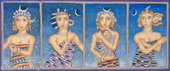 Four Blue Muses