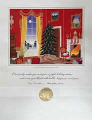 Christmas Card - Official White House Christmas Card for 1994 The Red Room