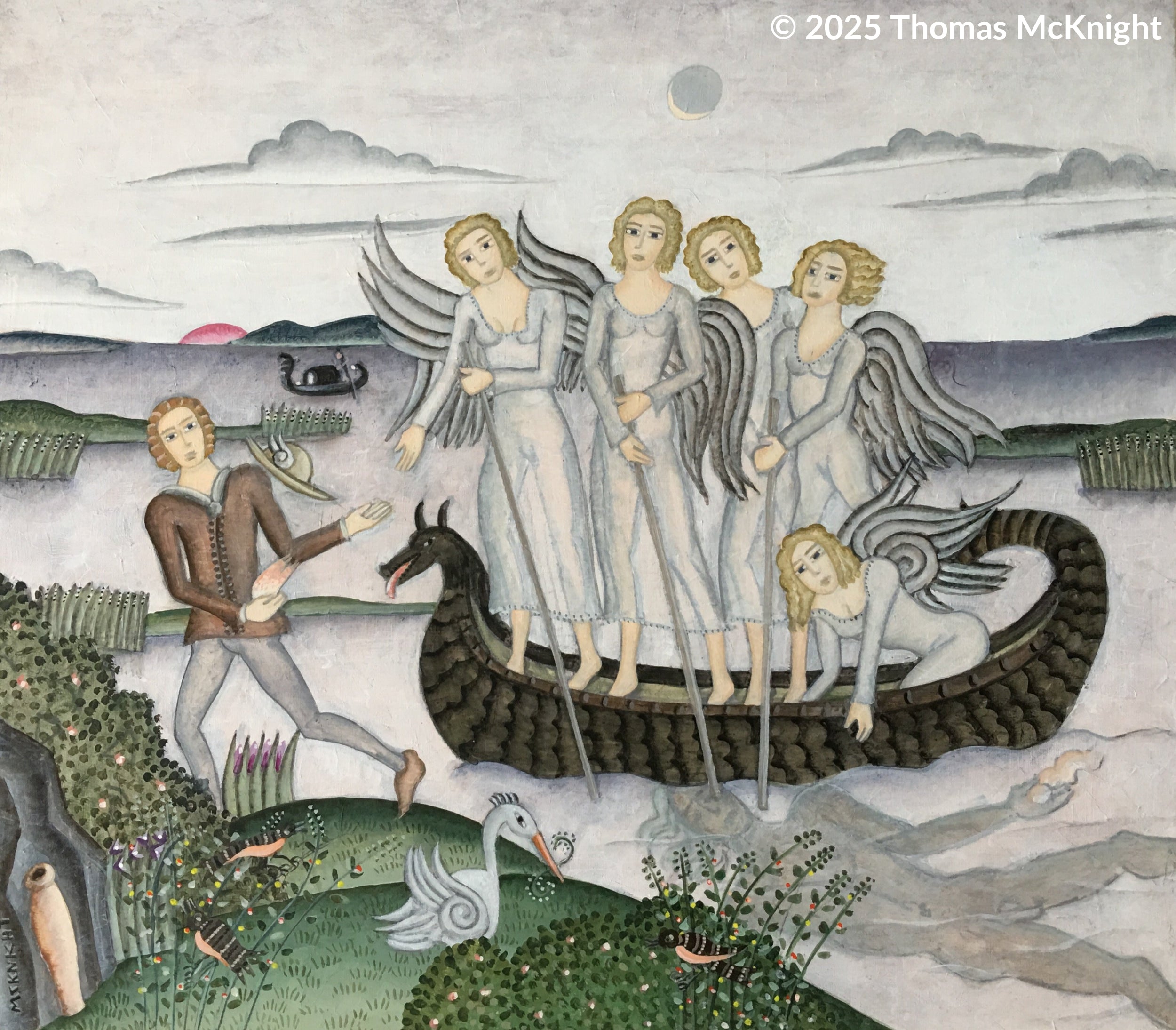 Angels in the Lagoon acrylic on canvas