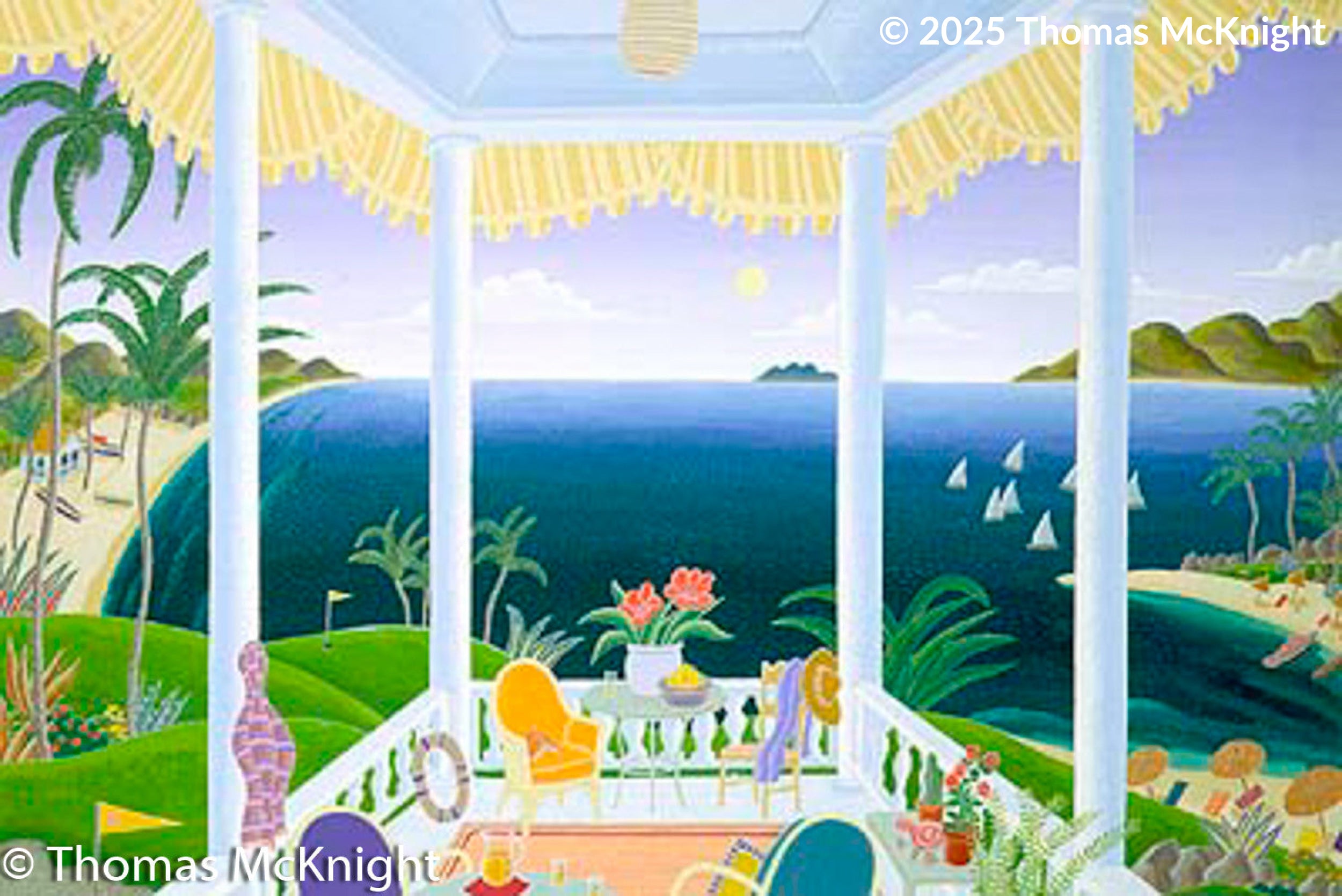 Caribbean Golf Paper silkscreen