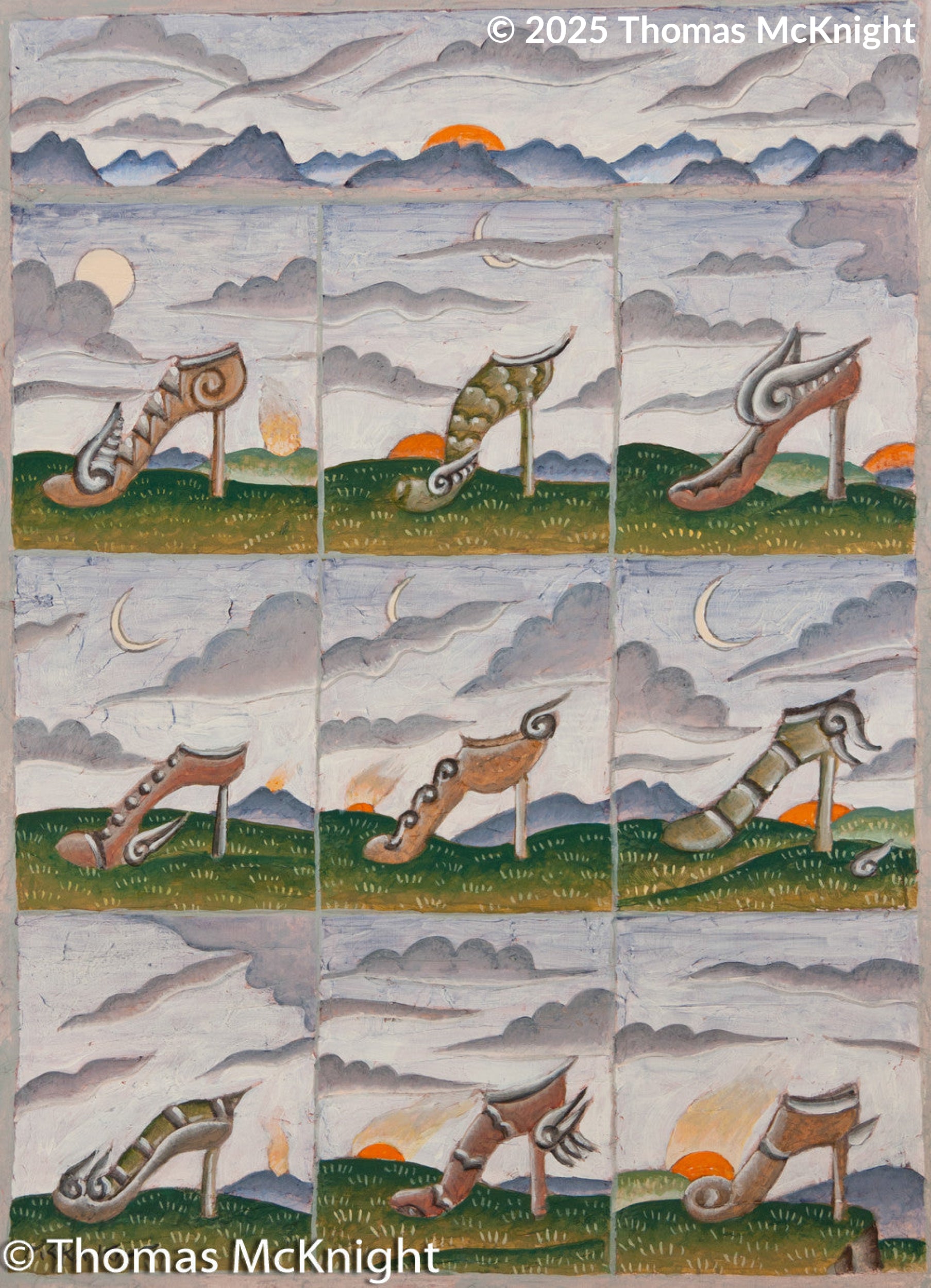 Dancing Shoes Acrylic on Board acrylic on board
