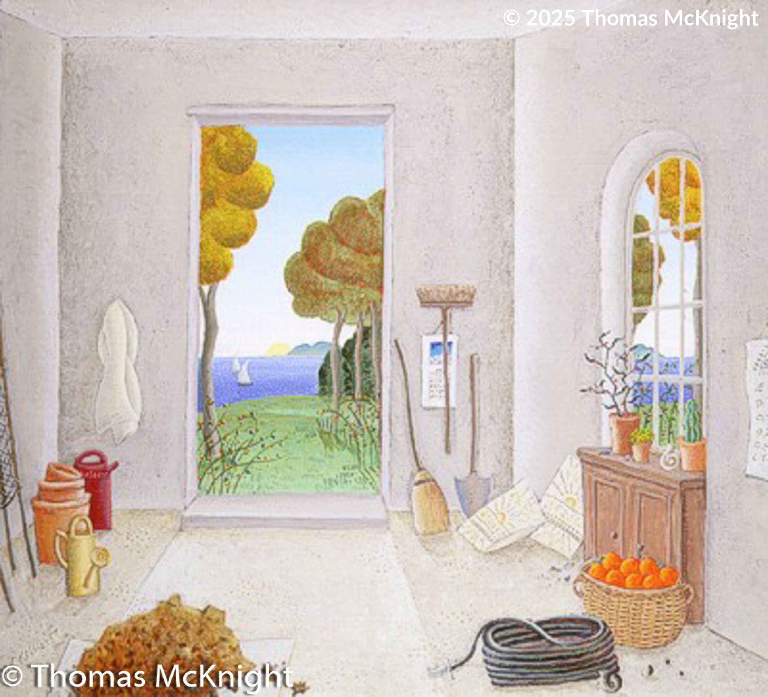 Garden Room Acrylic on Canvas acrylic on canvas