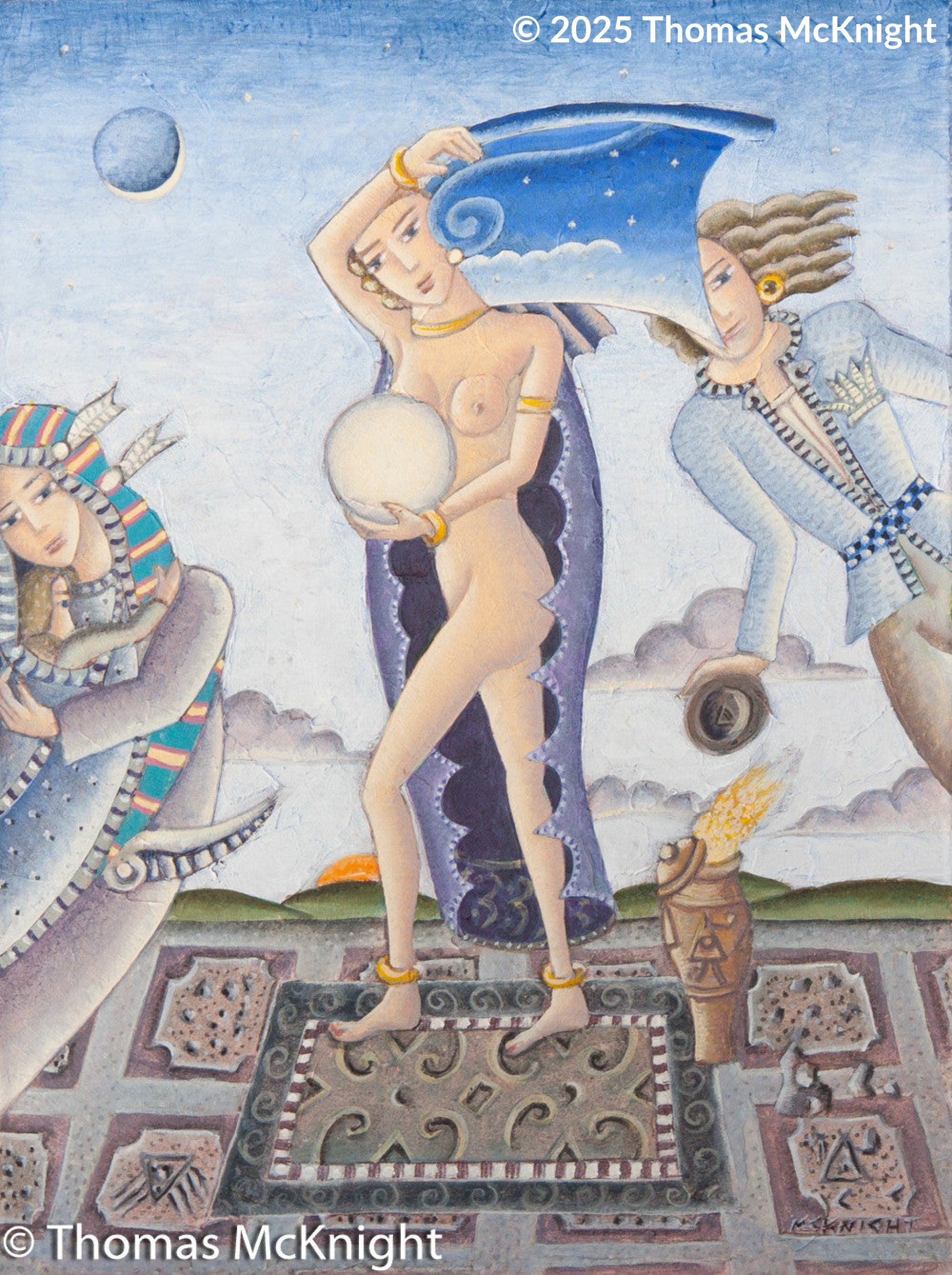 Goddess of the Skies Acrylic on Canvas acrylic on canvas