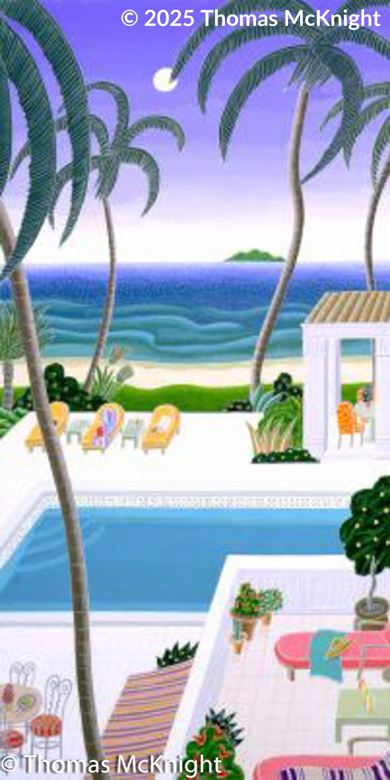 Hawaiian Lagoon Paper silkscreen