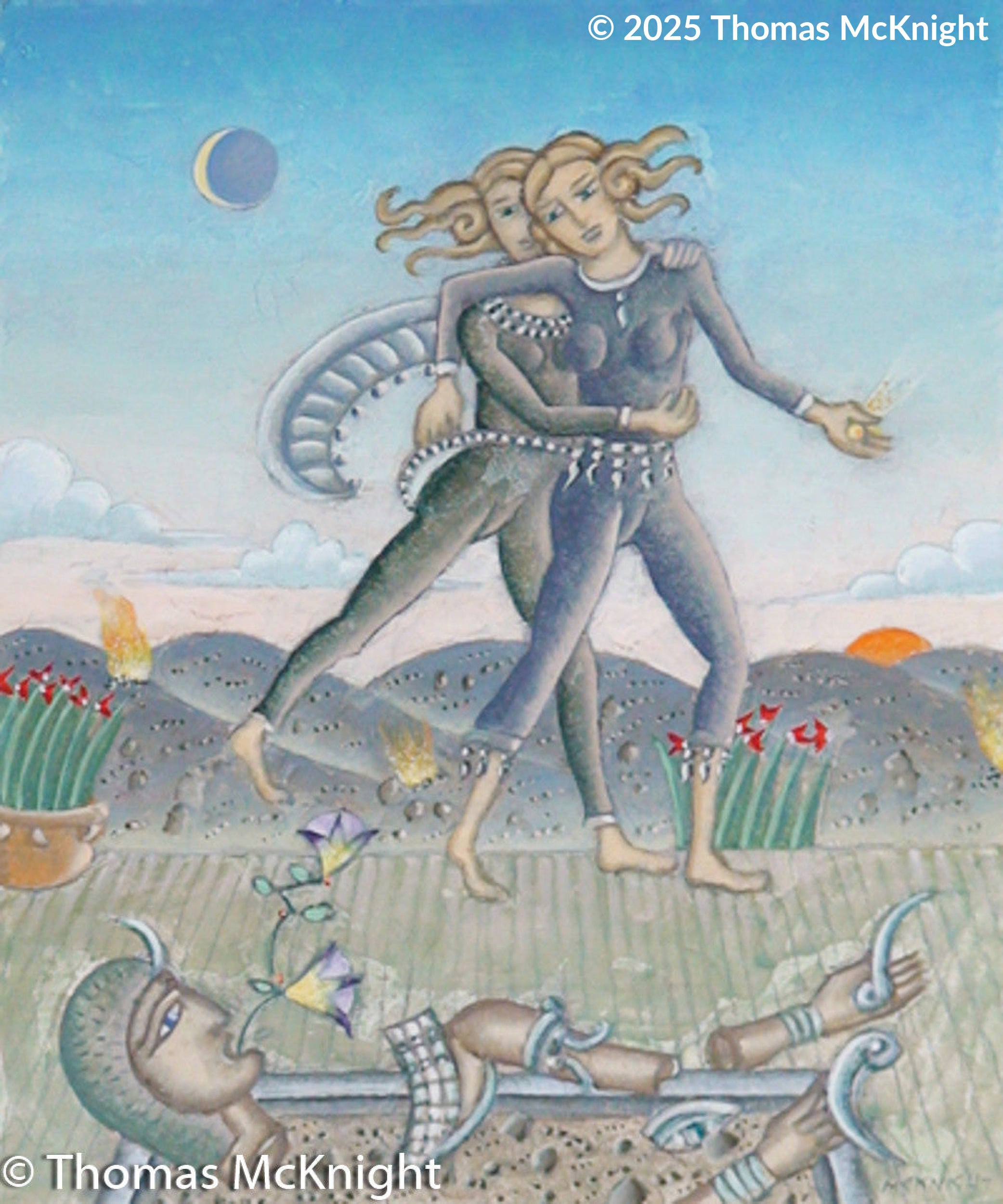 Healing of Osiris acrylic on canvas