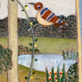 Birds by the pond