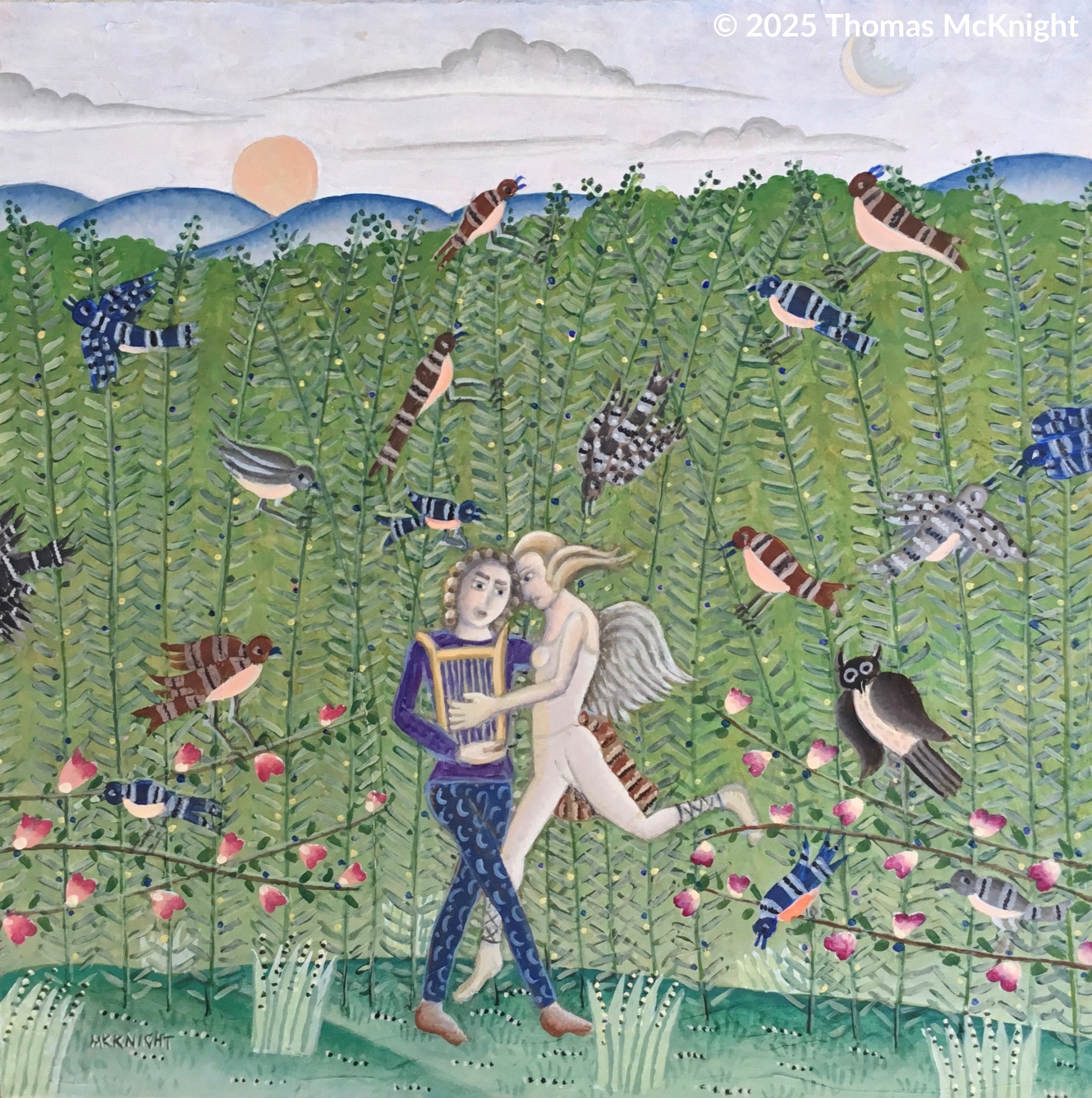 Language of the Birds acrylic on canvas