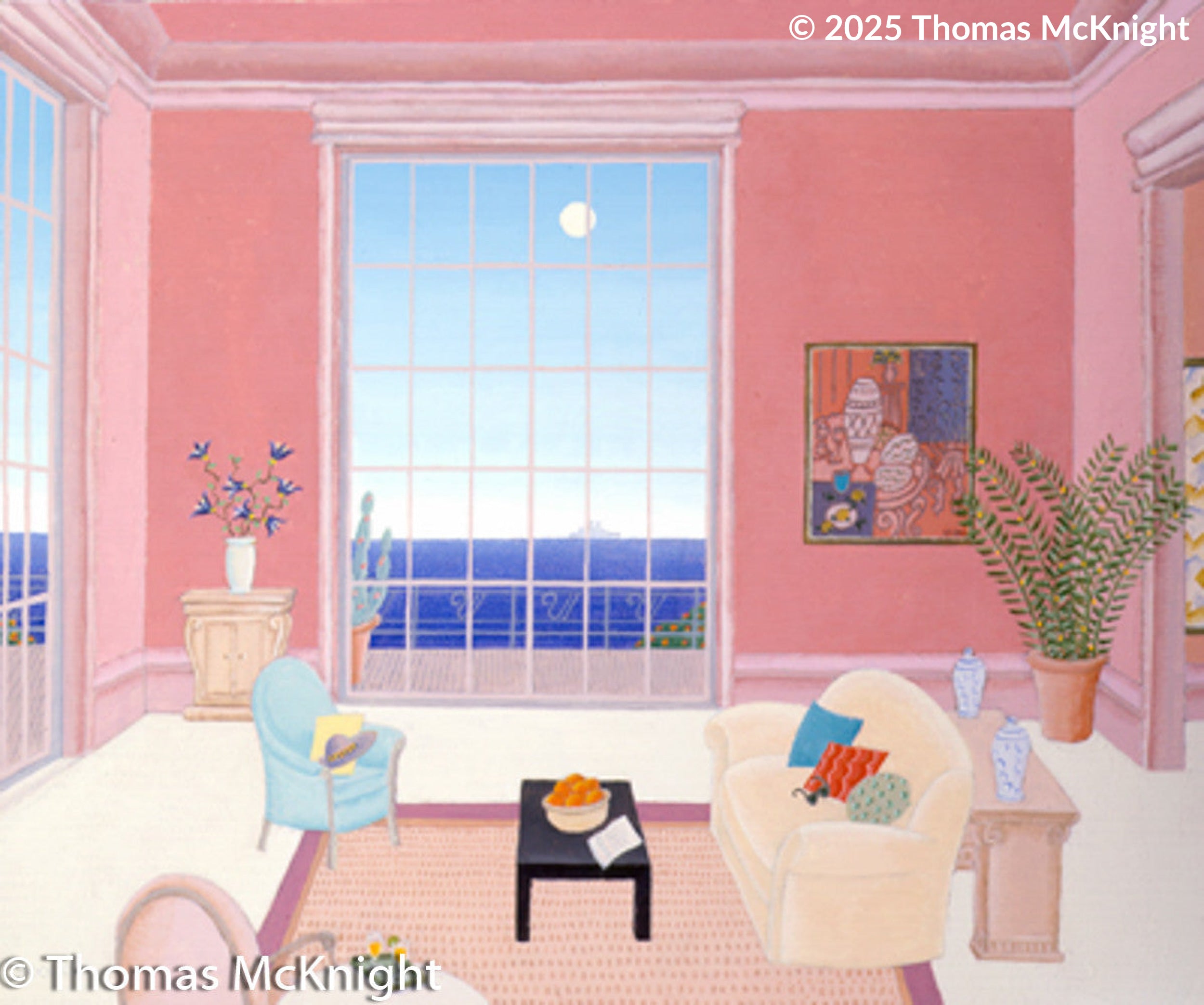 Malibu Interior Acrylic on Canvas acrylic on canvas