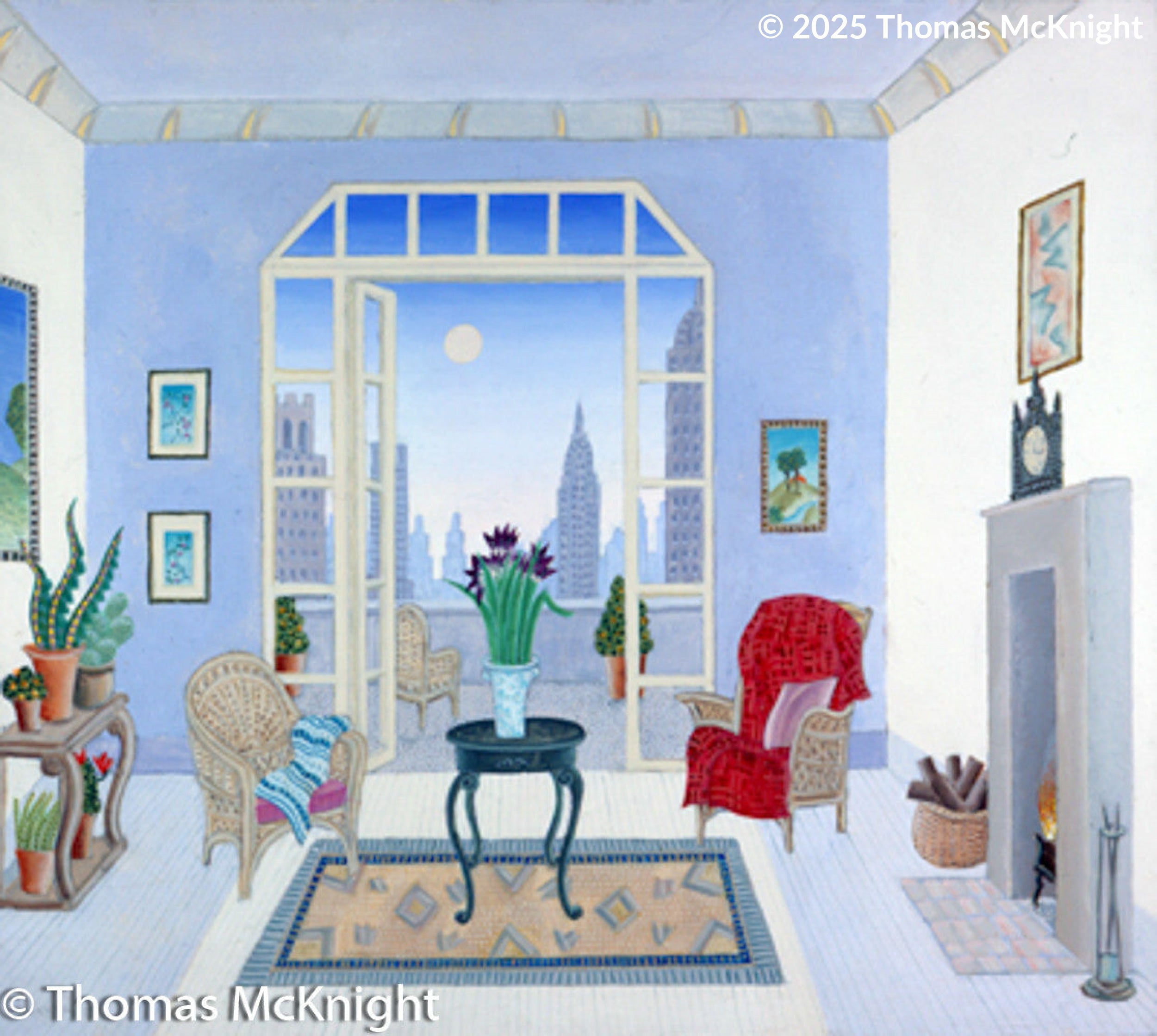 Murray Hill Terrace Acrylic on Canvas acrylic on canvas
