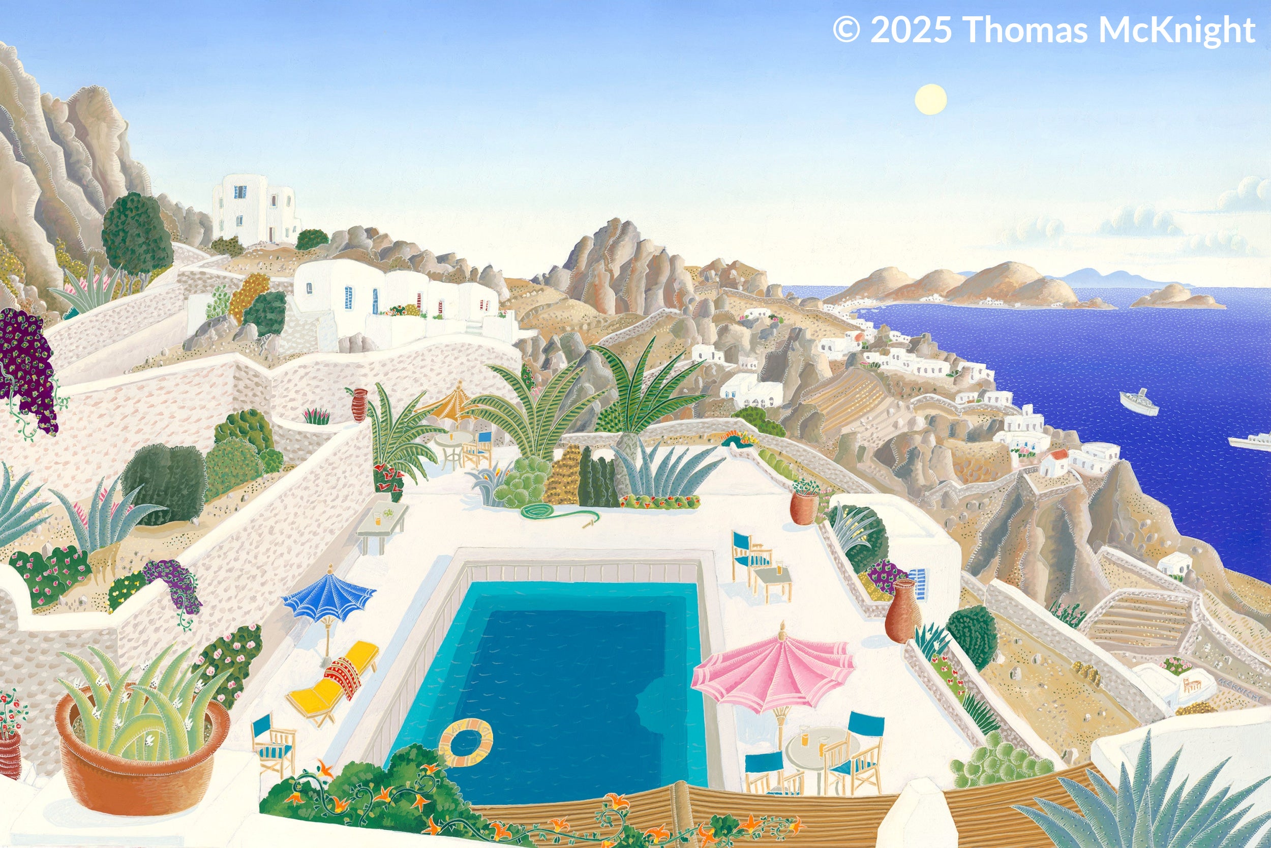 Mykonos Pool Giclee