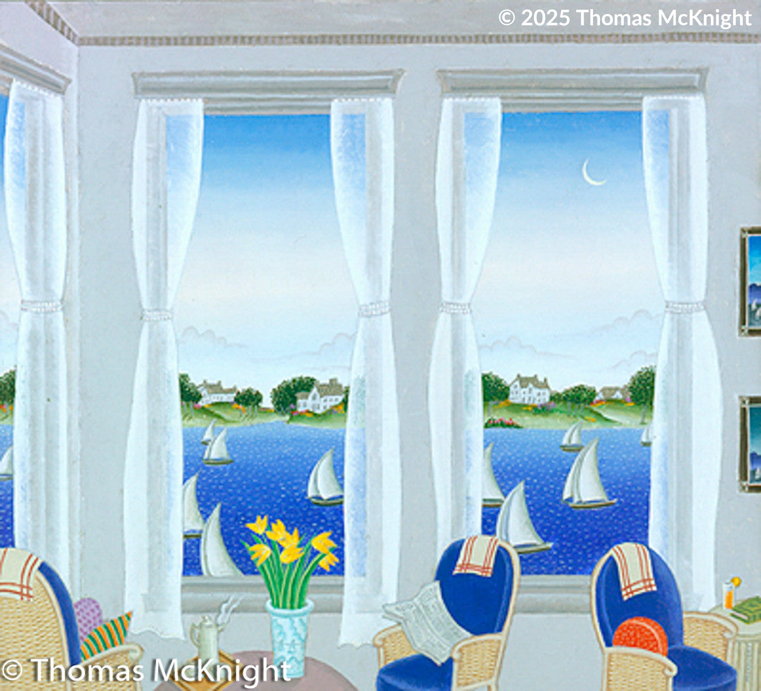 Newport Regatta Acrylic on Canvas acrylic on canvas