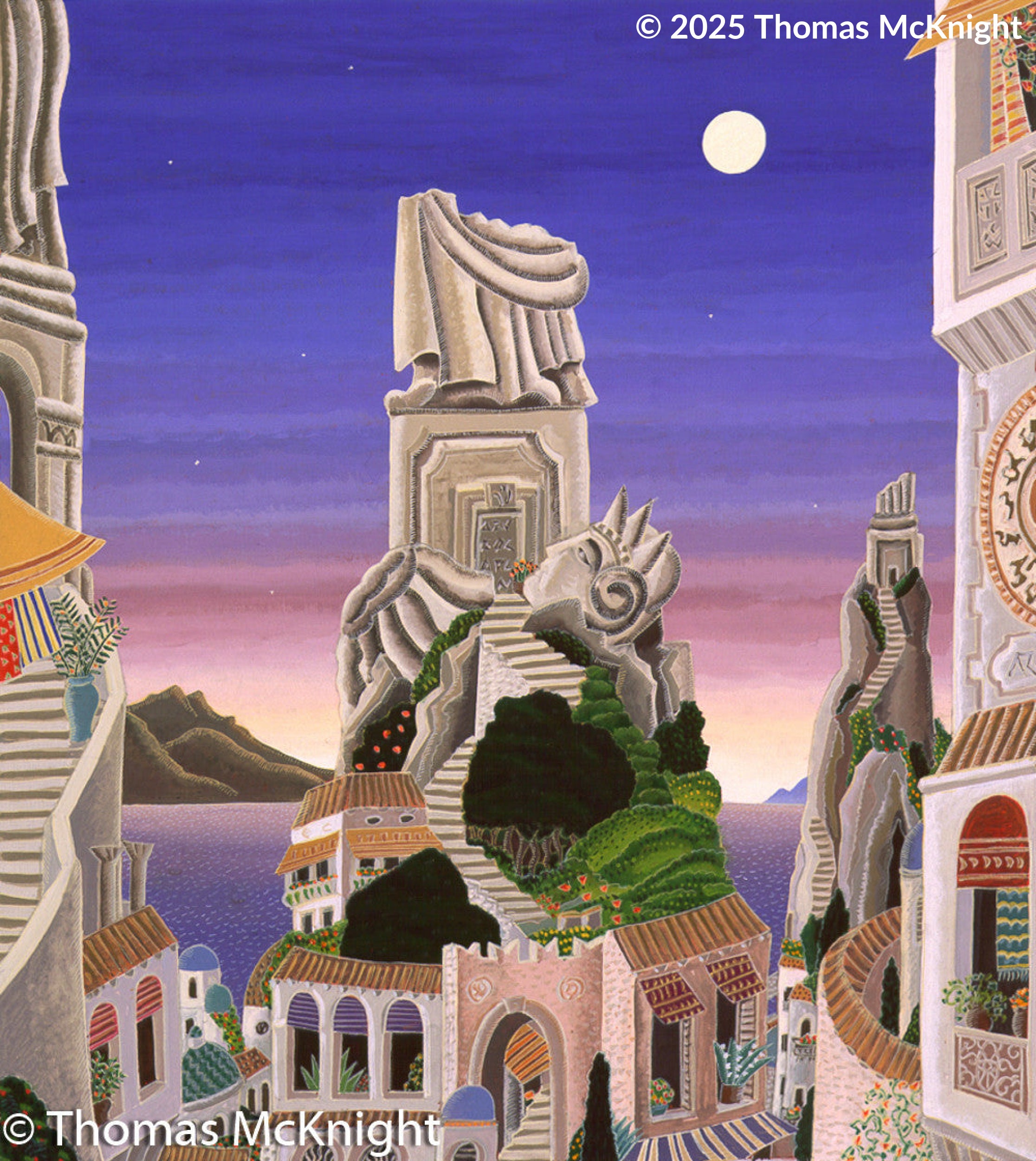 Ruins of Athena Acrylic on Canvas acrylic on canvas