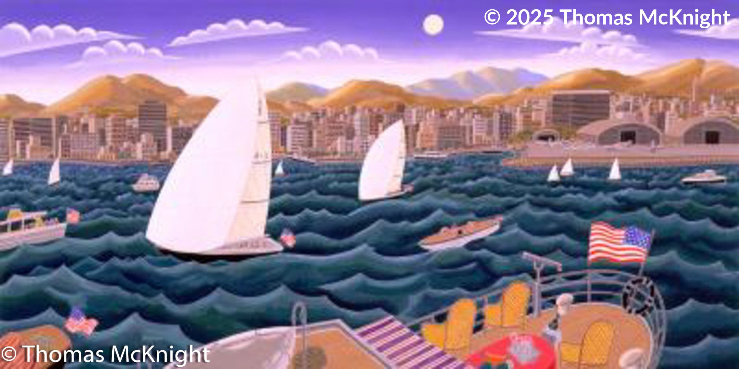 San Diego - America’s Cup Paper silkscreen