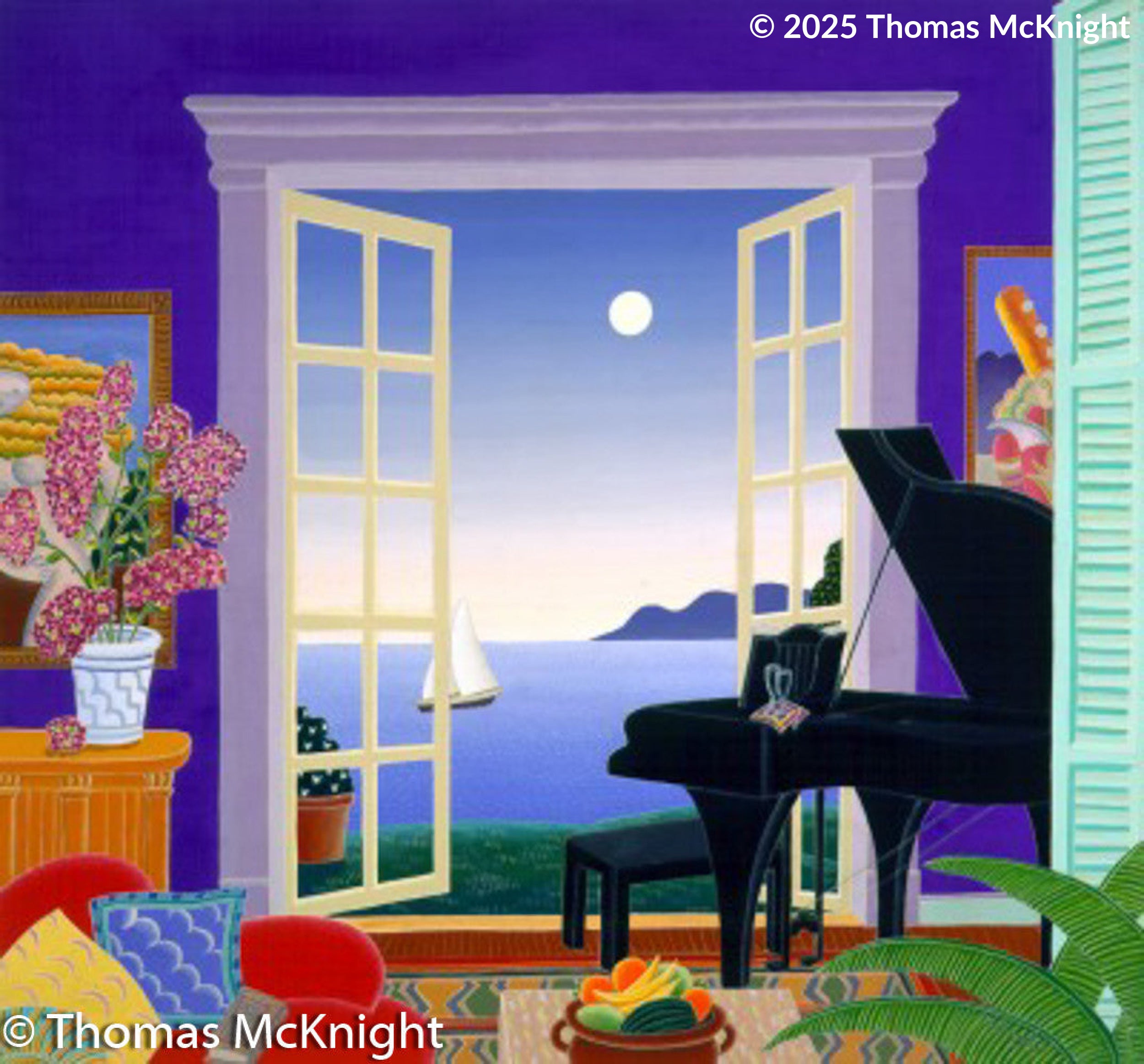 シルクスクリーン  Thomas McKnight トーマス マックナイト(Thomas McKNIGHT)「カラファティ」シルク