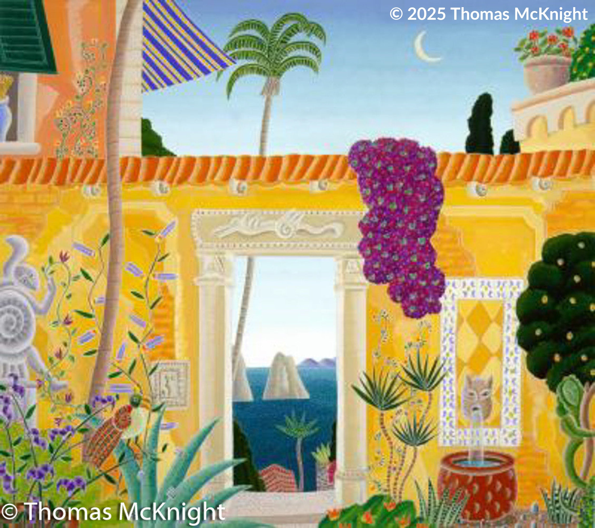 Sorrento Courtyard silkscreen