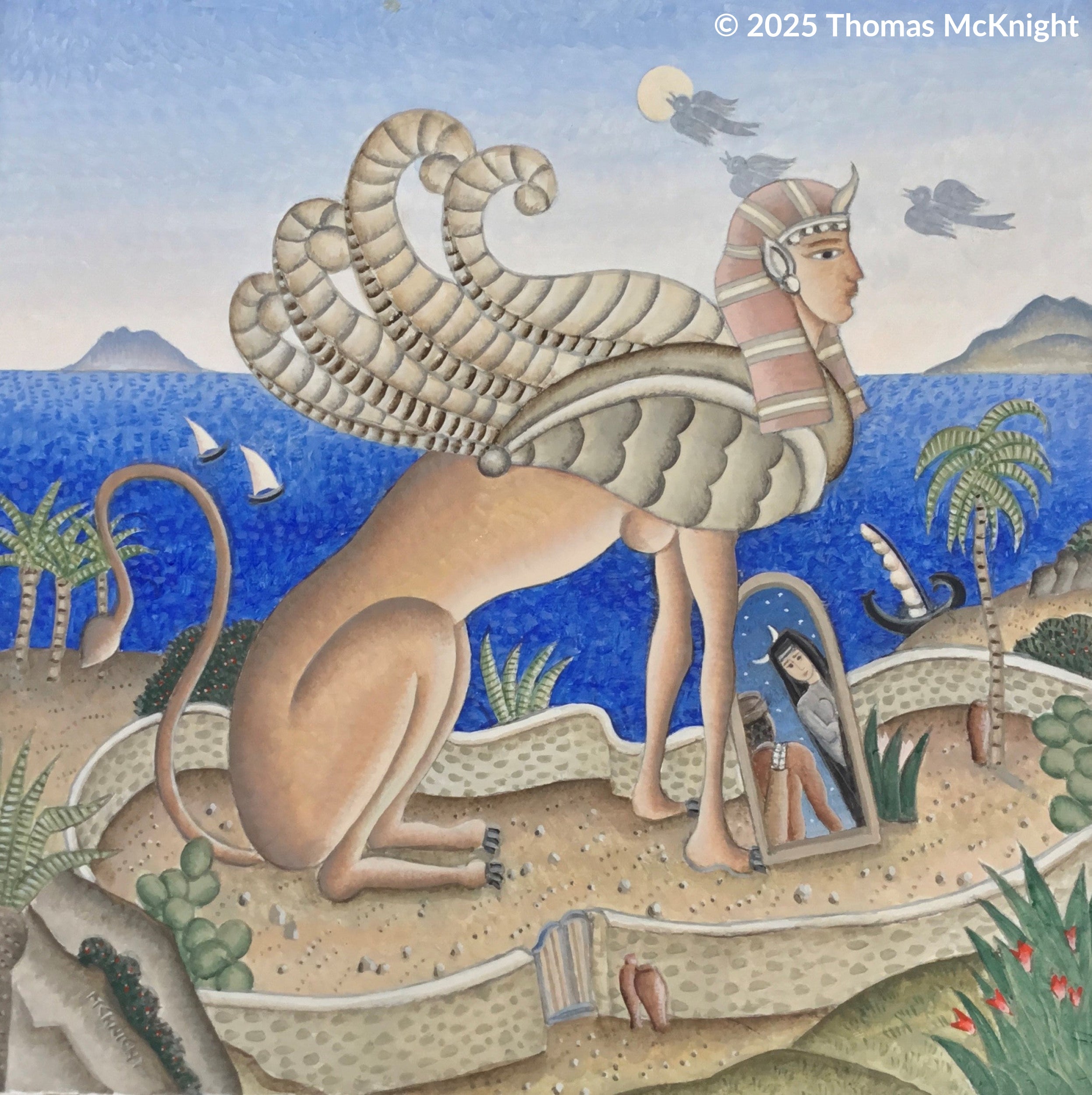 Sphinx: Delos acrylic on canvas