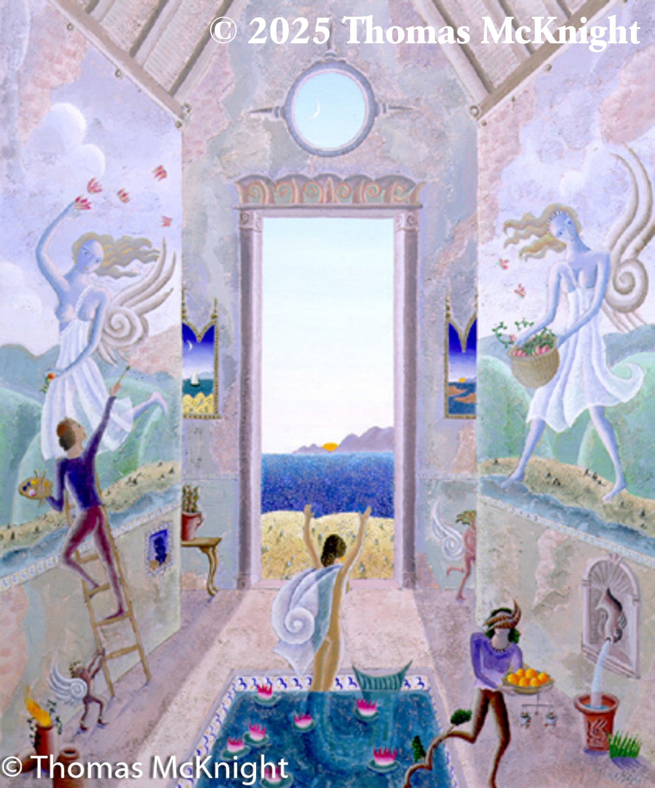 Temple of the Graces Paper Giclee