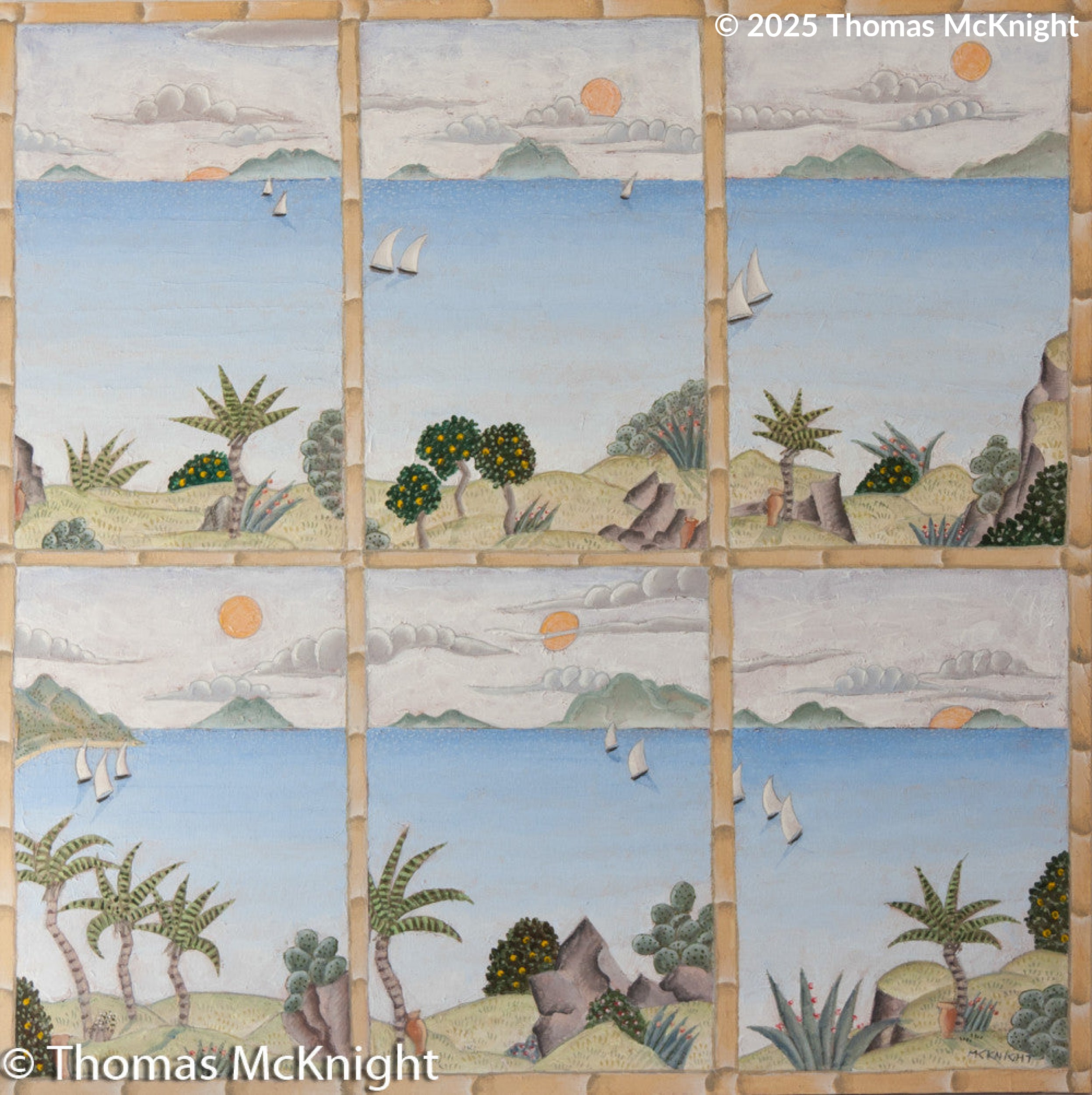 Tropical Shores Acrylic on Canvas acrylic on canvas