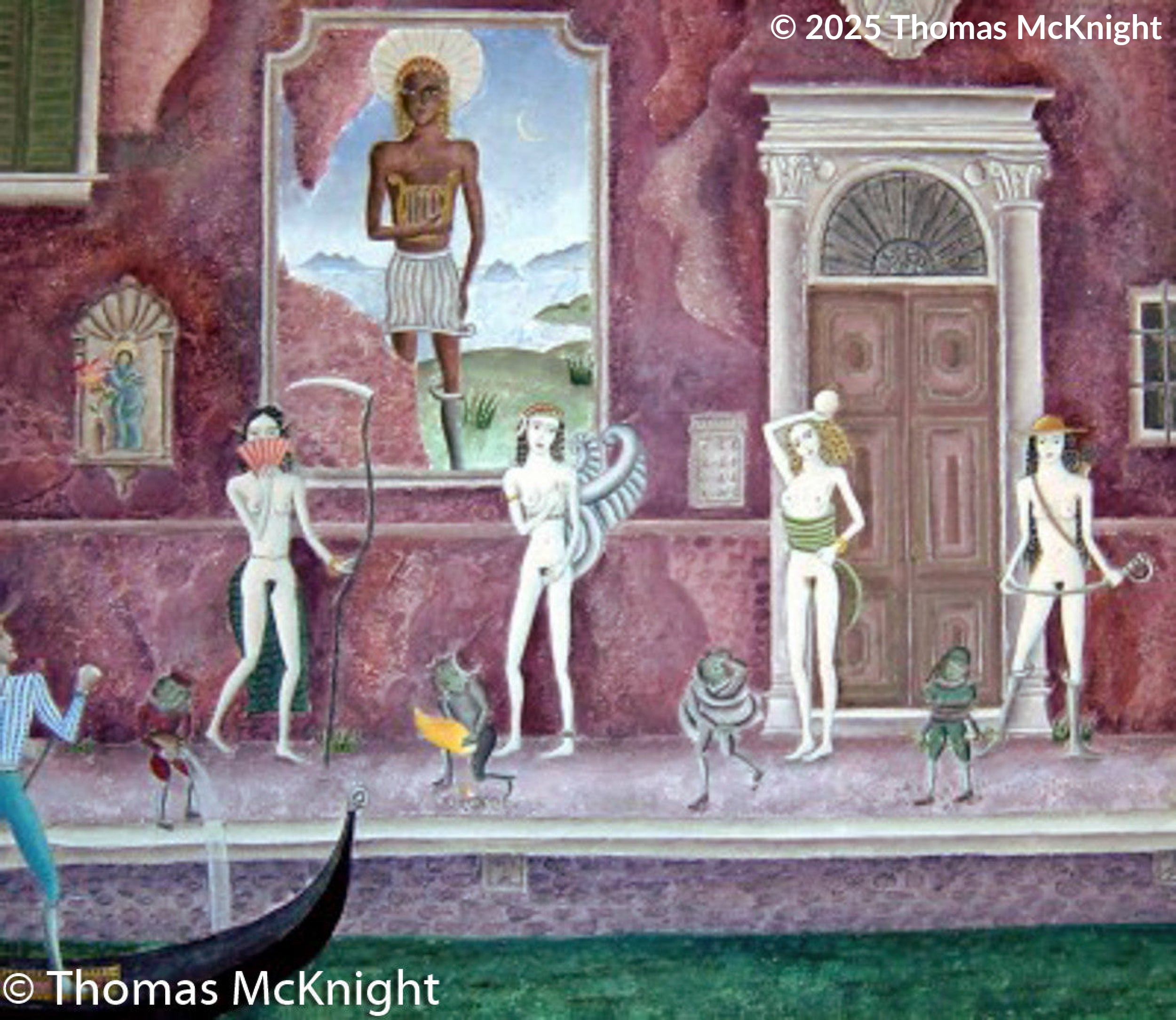 Venetian Courtesans Acrylic on Canvas acrylic on canvas