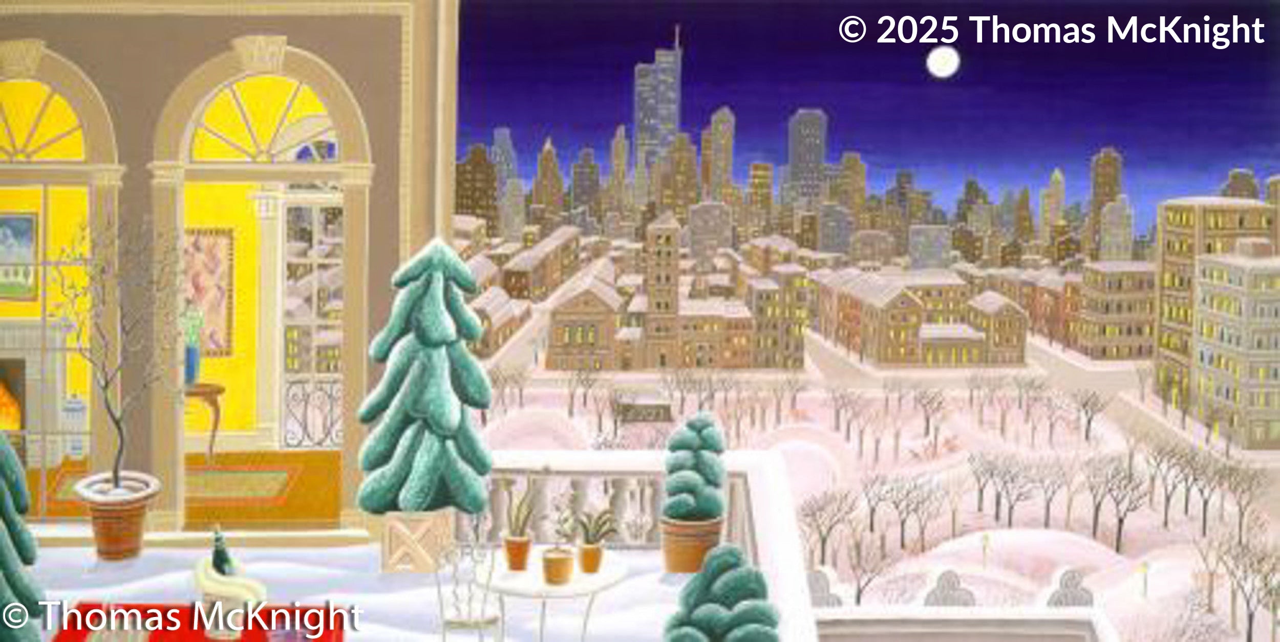 Washington Square Panaroma Paper silkscreen