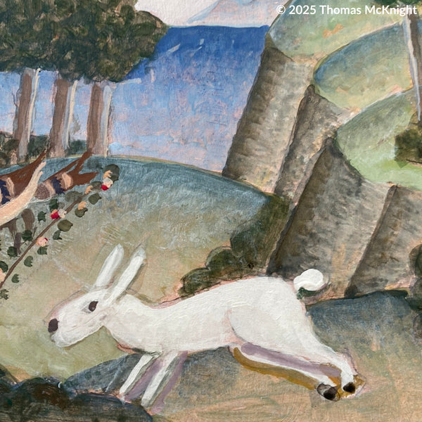 White Rabbit by the Sea