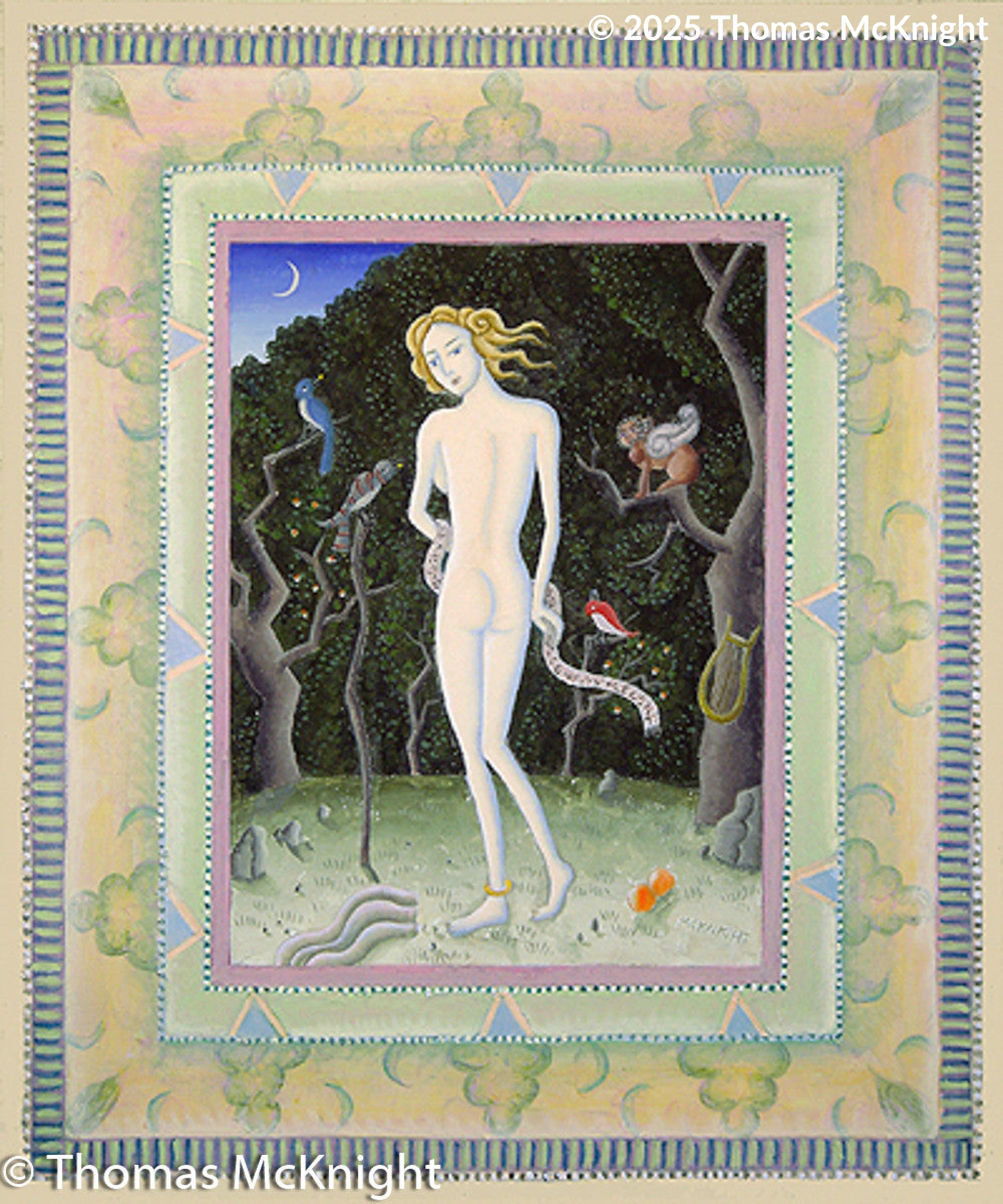 Wood Nymph / back Acrylic on Canvas acrylic on canvas