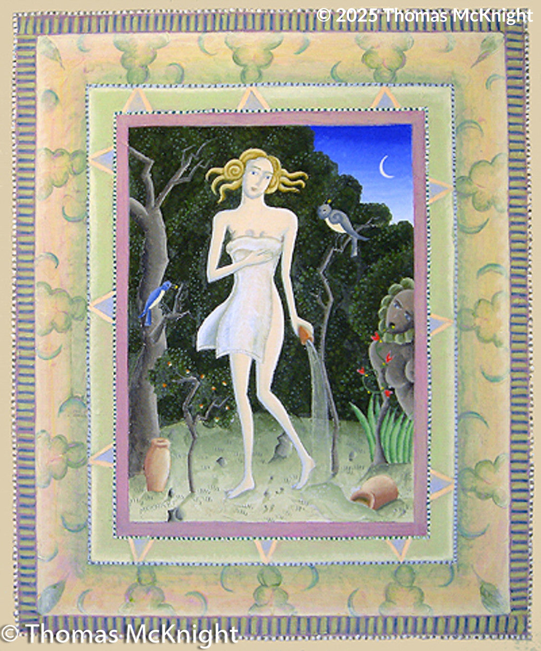 Wood Nymph / Front Acrylic on Canvas acrylic on canvas