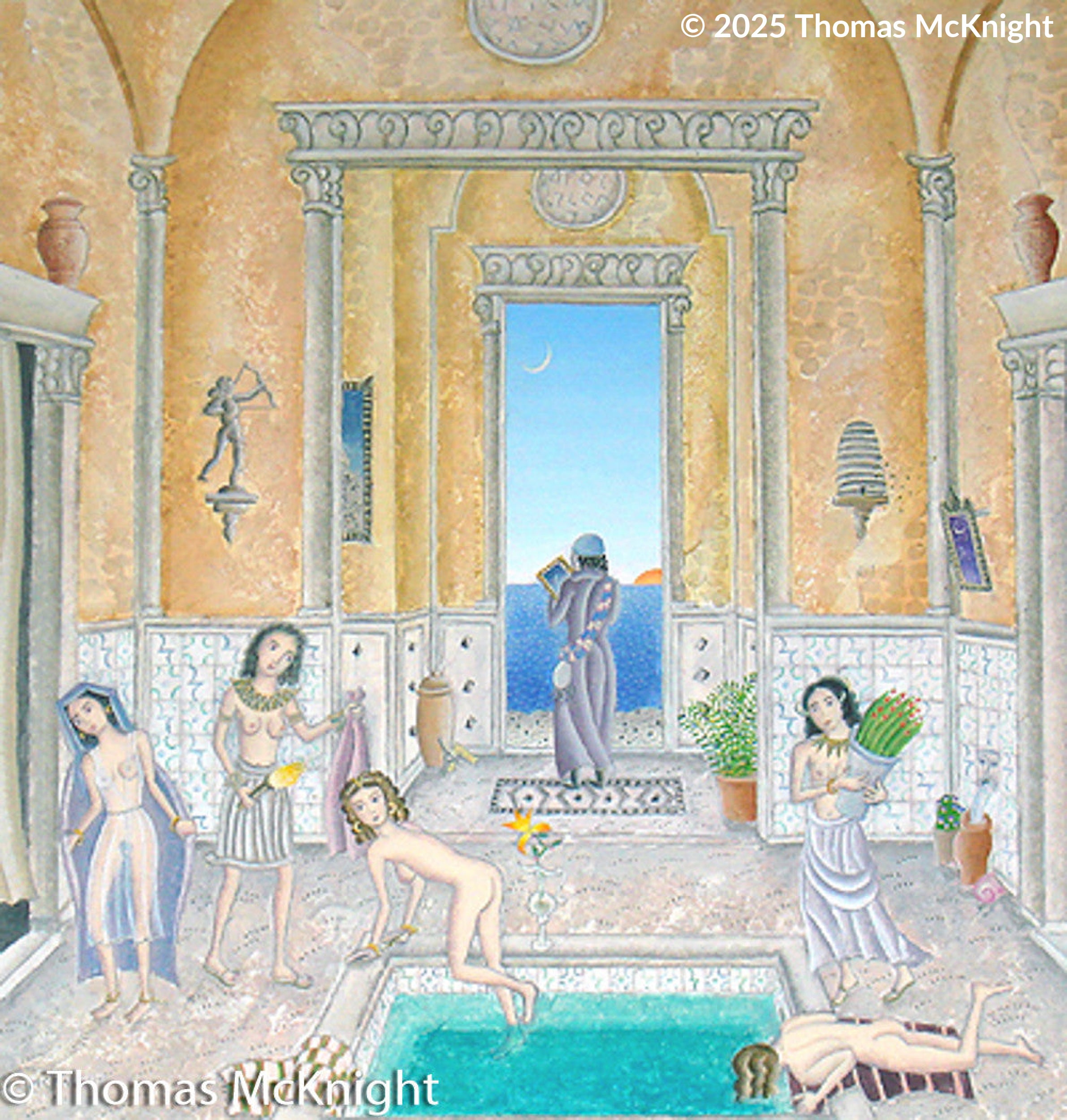 Yellow Harem Acrylic on Canvas acrylic on canvas