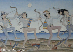 Four Archers Dancing
