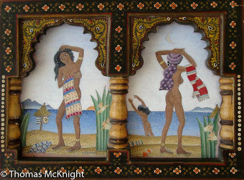 Bathing Nymphs - Diptych