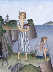 Muse on the Cliff
