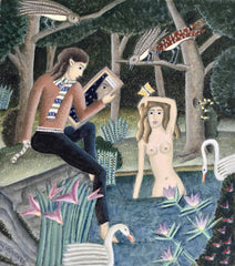 Narcissus and Echo by the stream