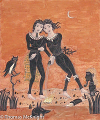 Orange Room with  Minoan Figures