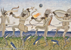 Four White Invisible Shamans