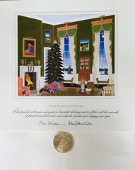 Christmas Card - Official White House Christmas Card for 1996 The Green Room
