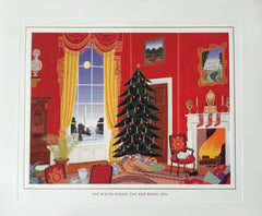 Christmas Card - Official White House Christmas Card for 1994 The Red Room
